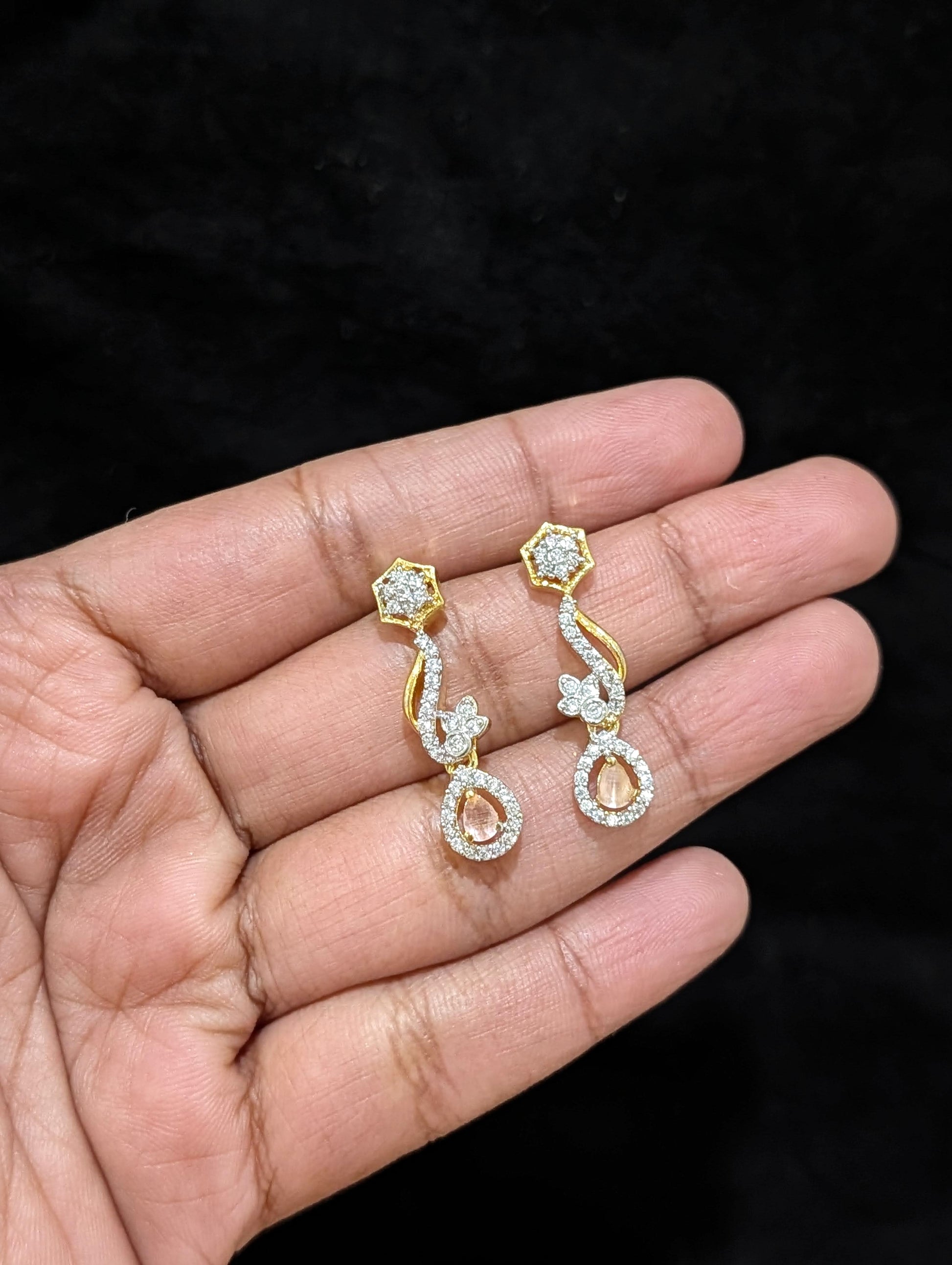 Flower CZ Choker Necklace set - Simpliful