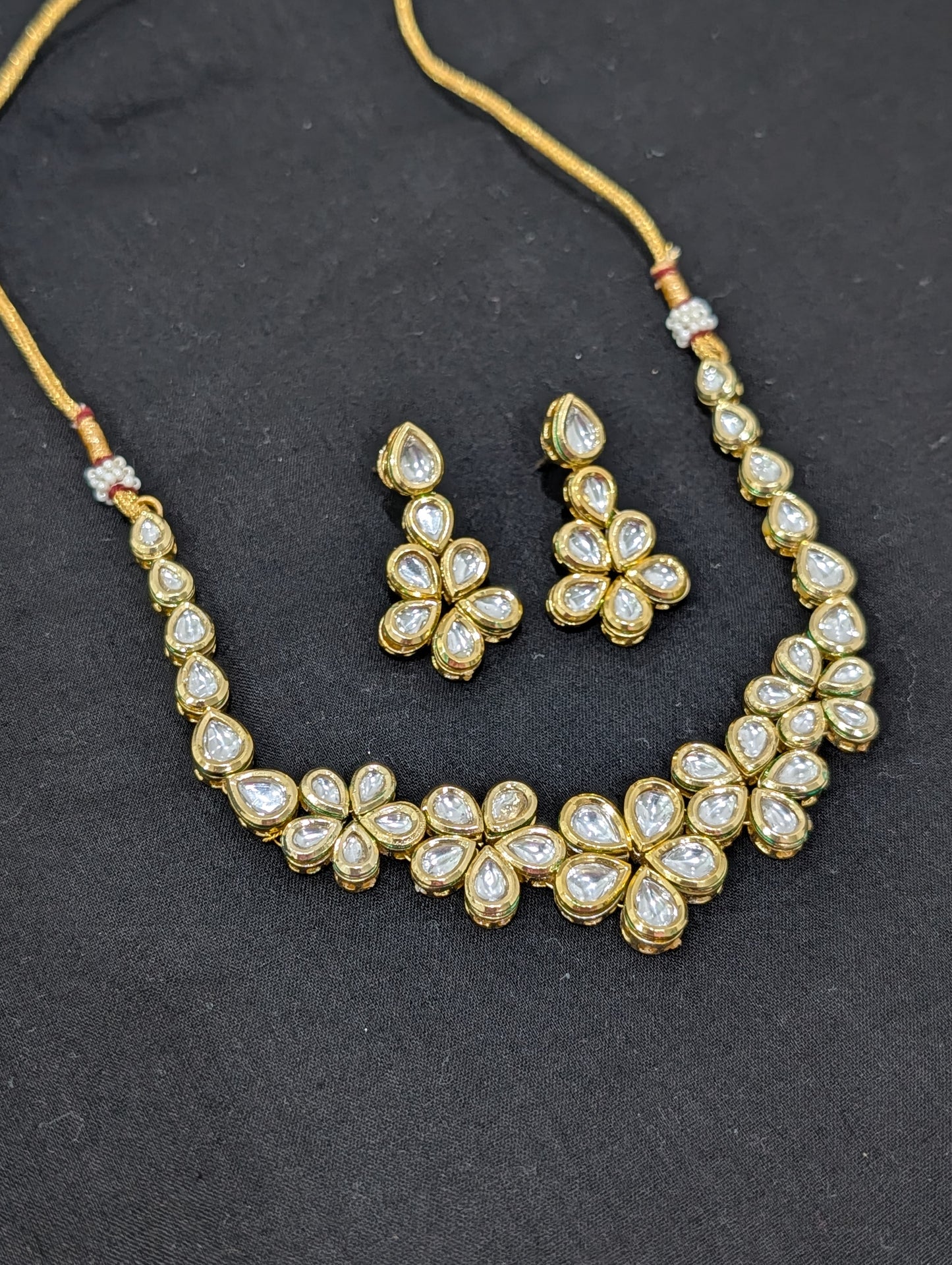 Flower Kundan Choker Set