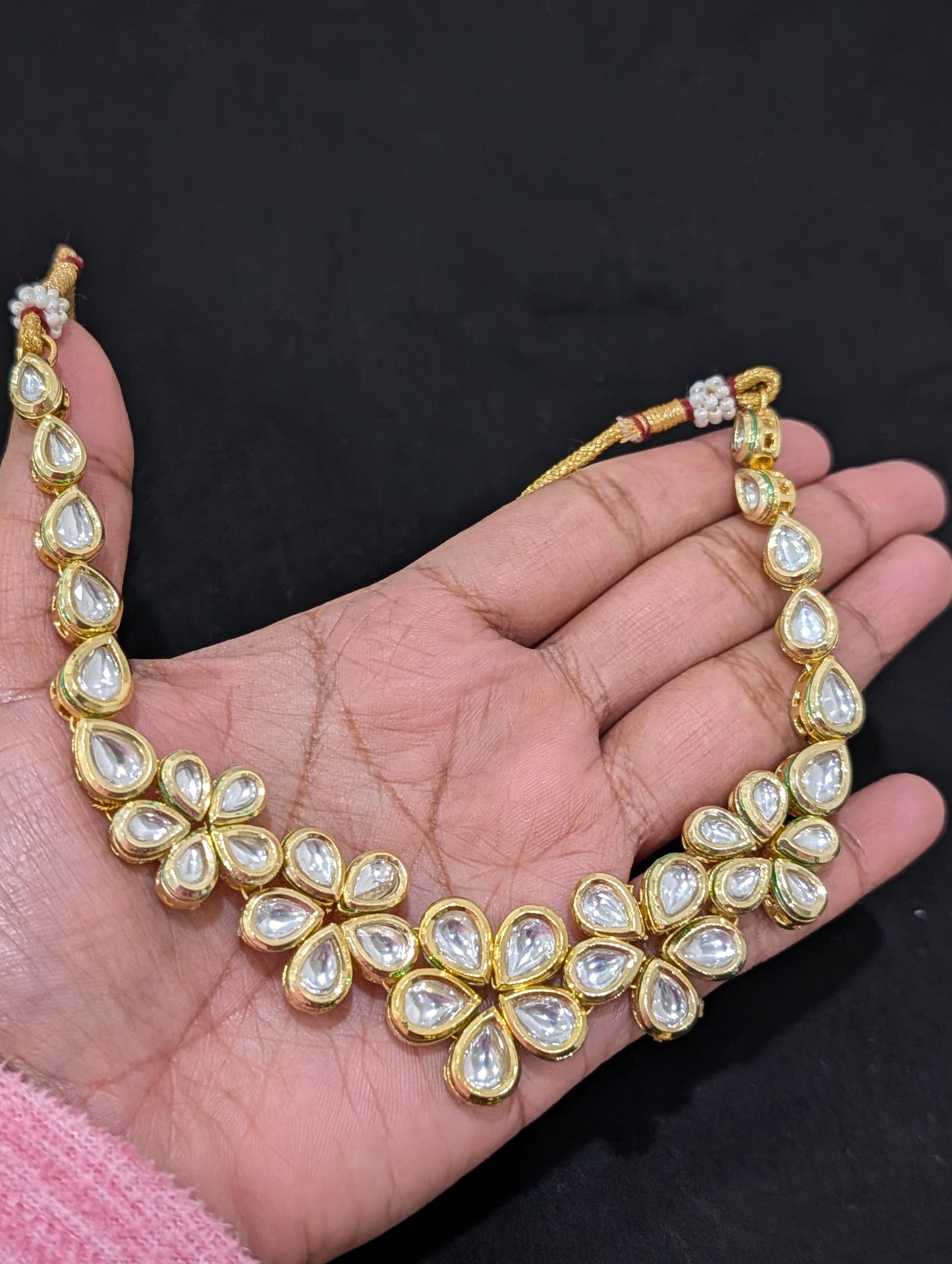 Flower Kundan Choker Set