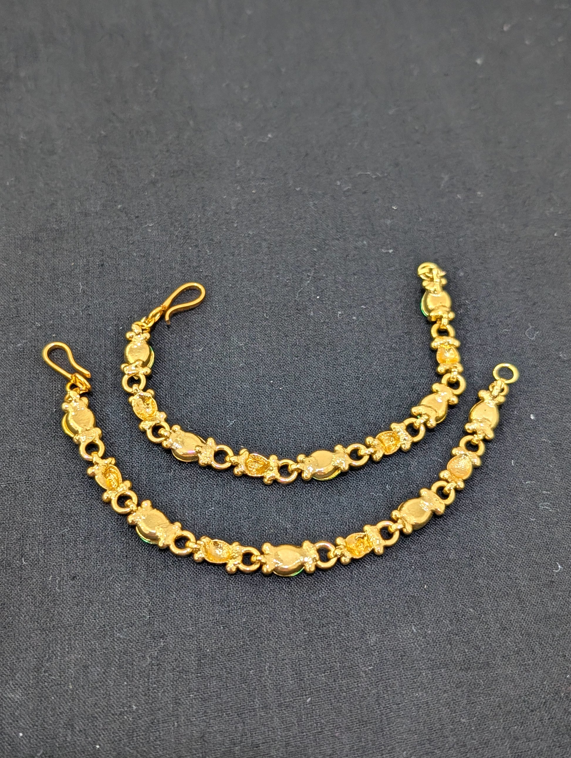 Teardrop Kundan Kaan chain - Simpliful