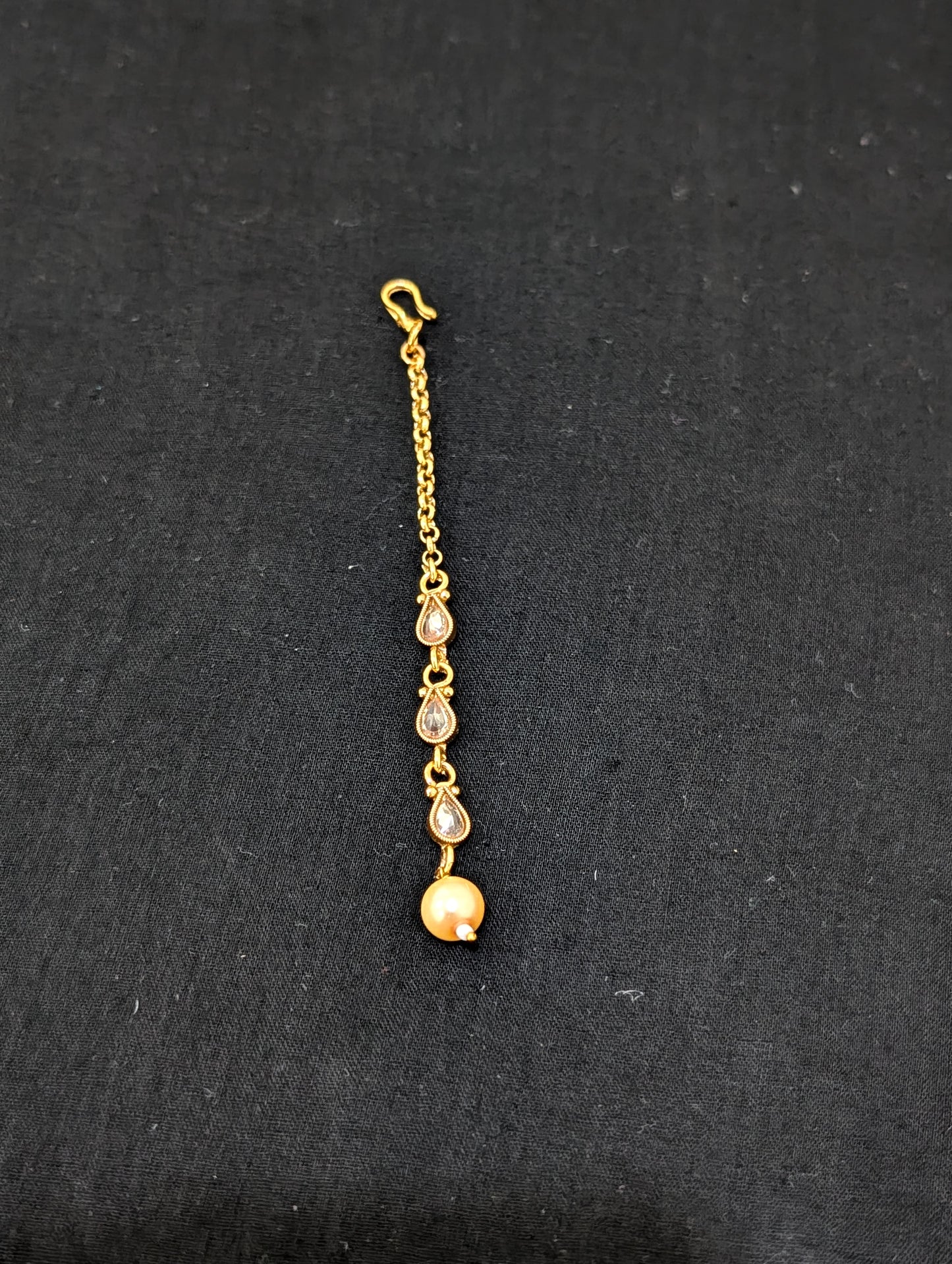Gold plated Polki Kids Maang Tikka