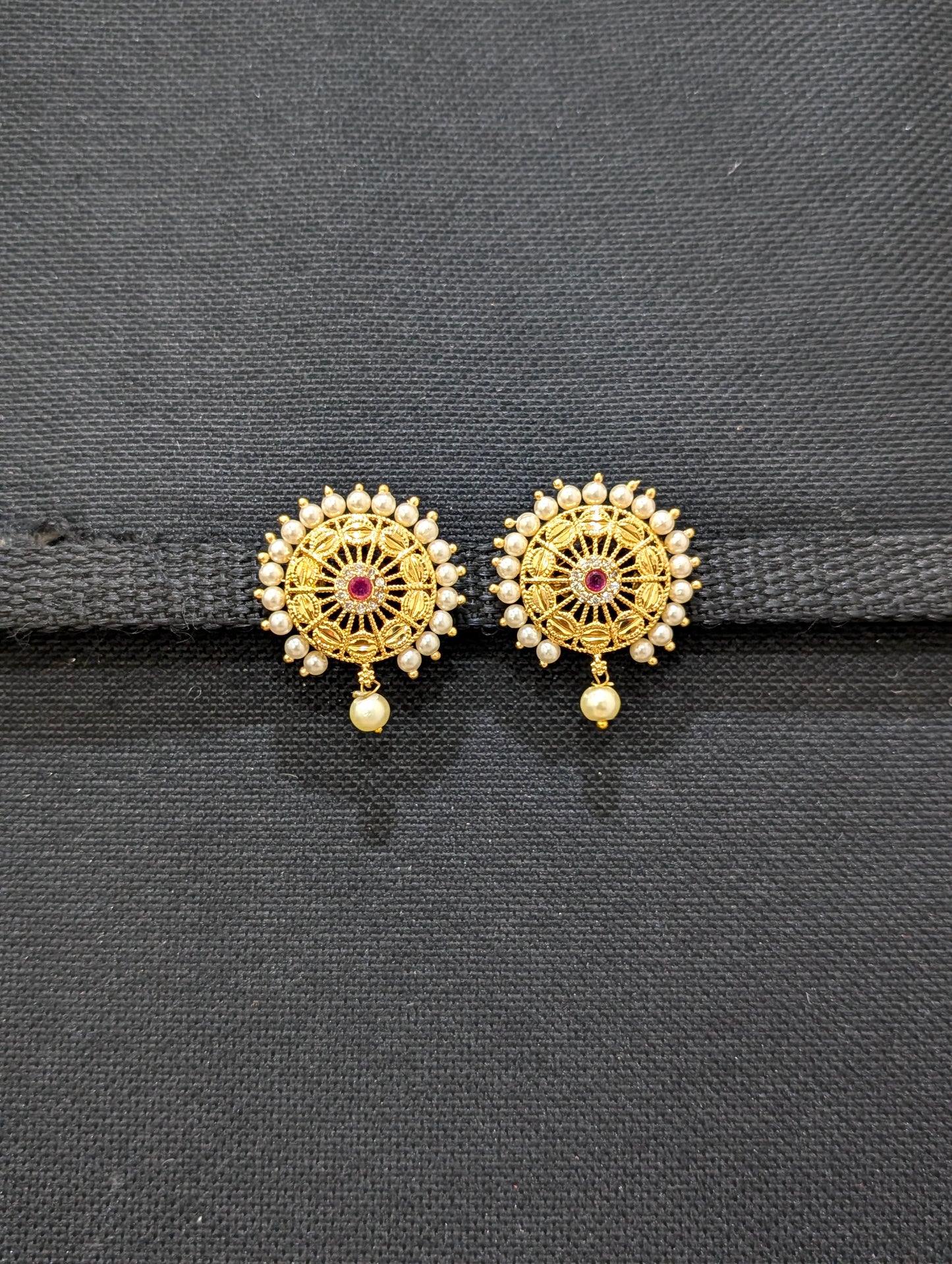 Micro gold plated CZ Stud Earrings - Simpliful