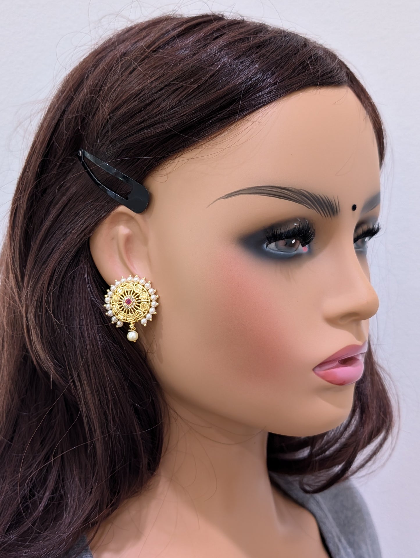 Micro gold plated CZ Stud Earrings - Simpliful