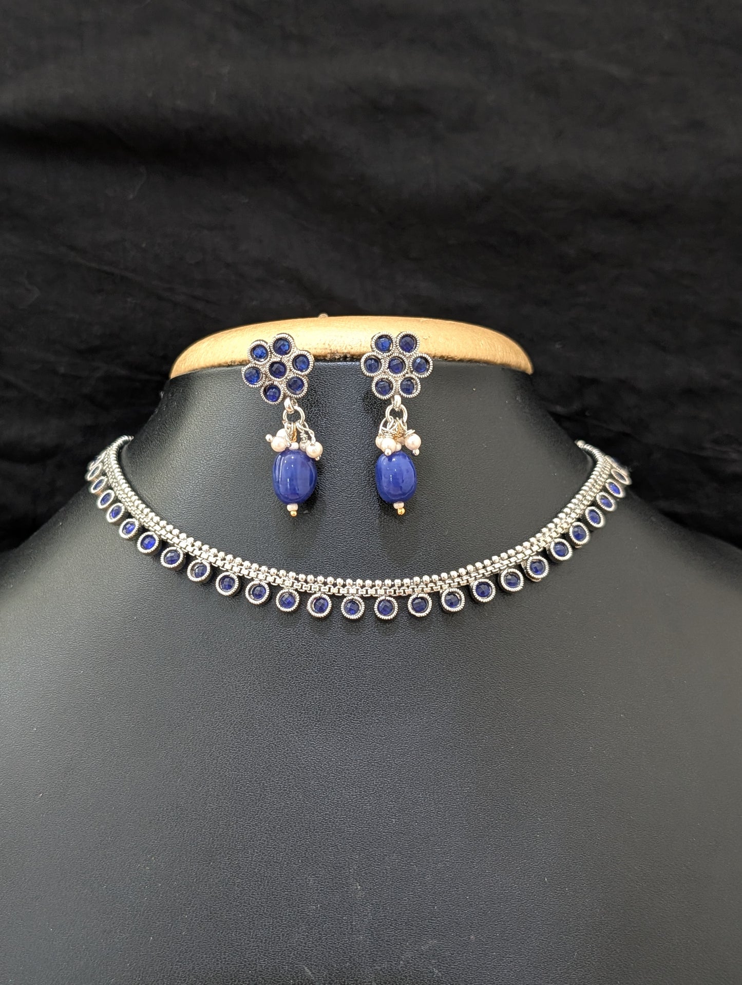 CLEARANCE SALE - Oxidized silver Choker Sets - Simpliful