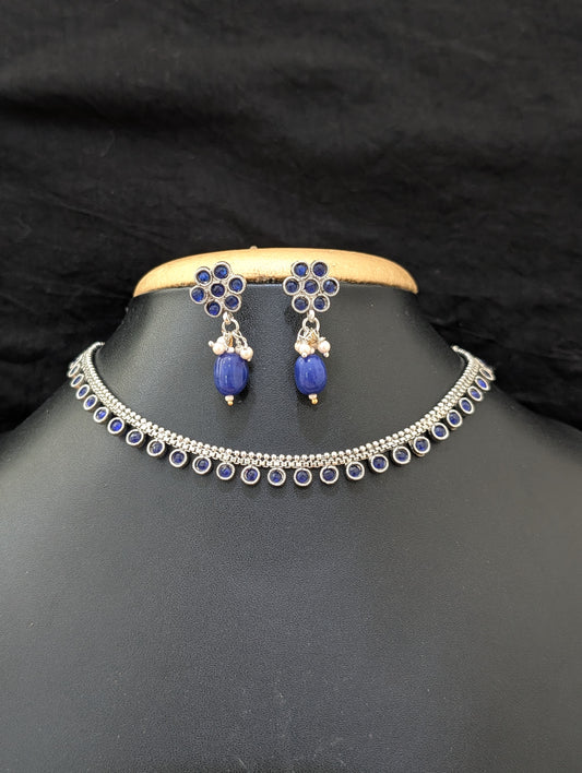 CLEARANCE SALE - Oxidized silver Choker Sets - Simpliful