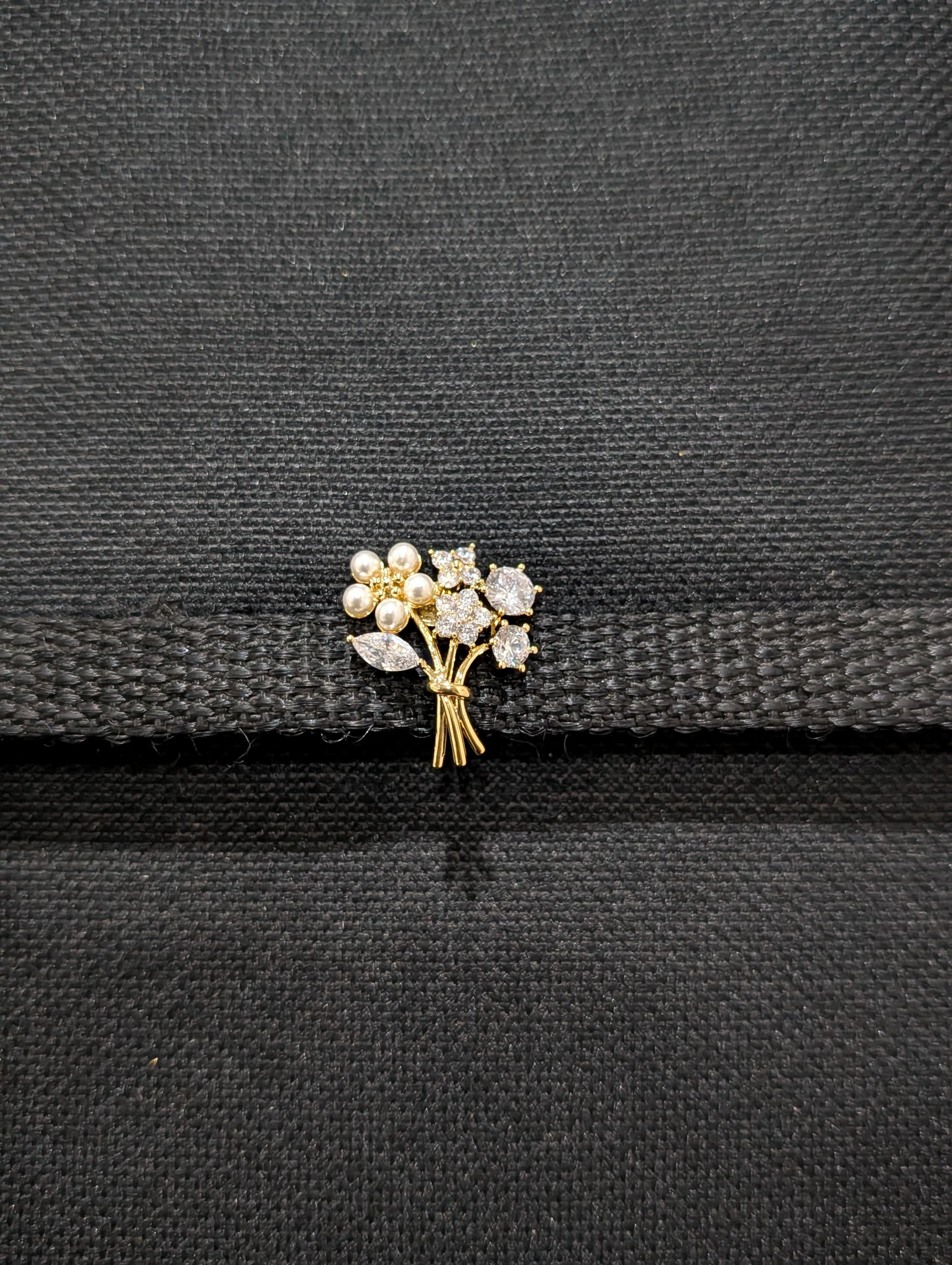 Flower design one gram gold plated Brooch - Simpliful
