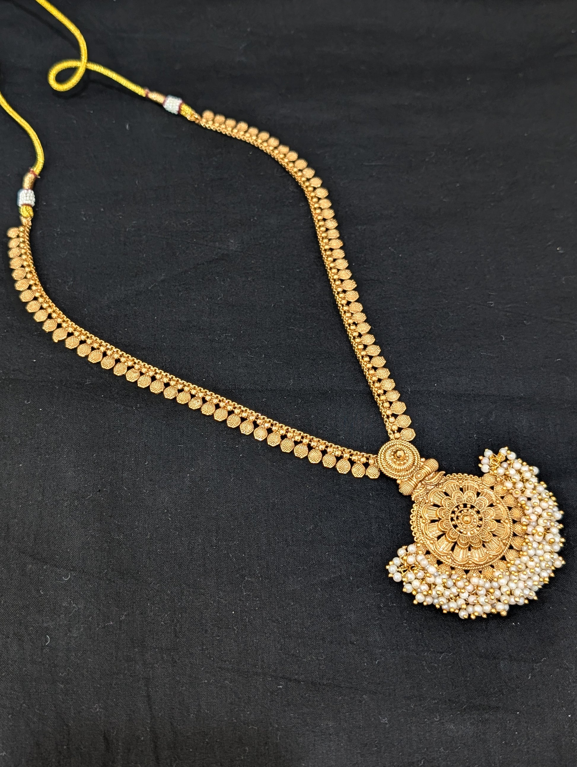 Bright Gold plated Bridal combo set - D1 - Simpliful