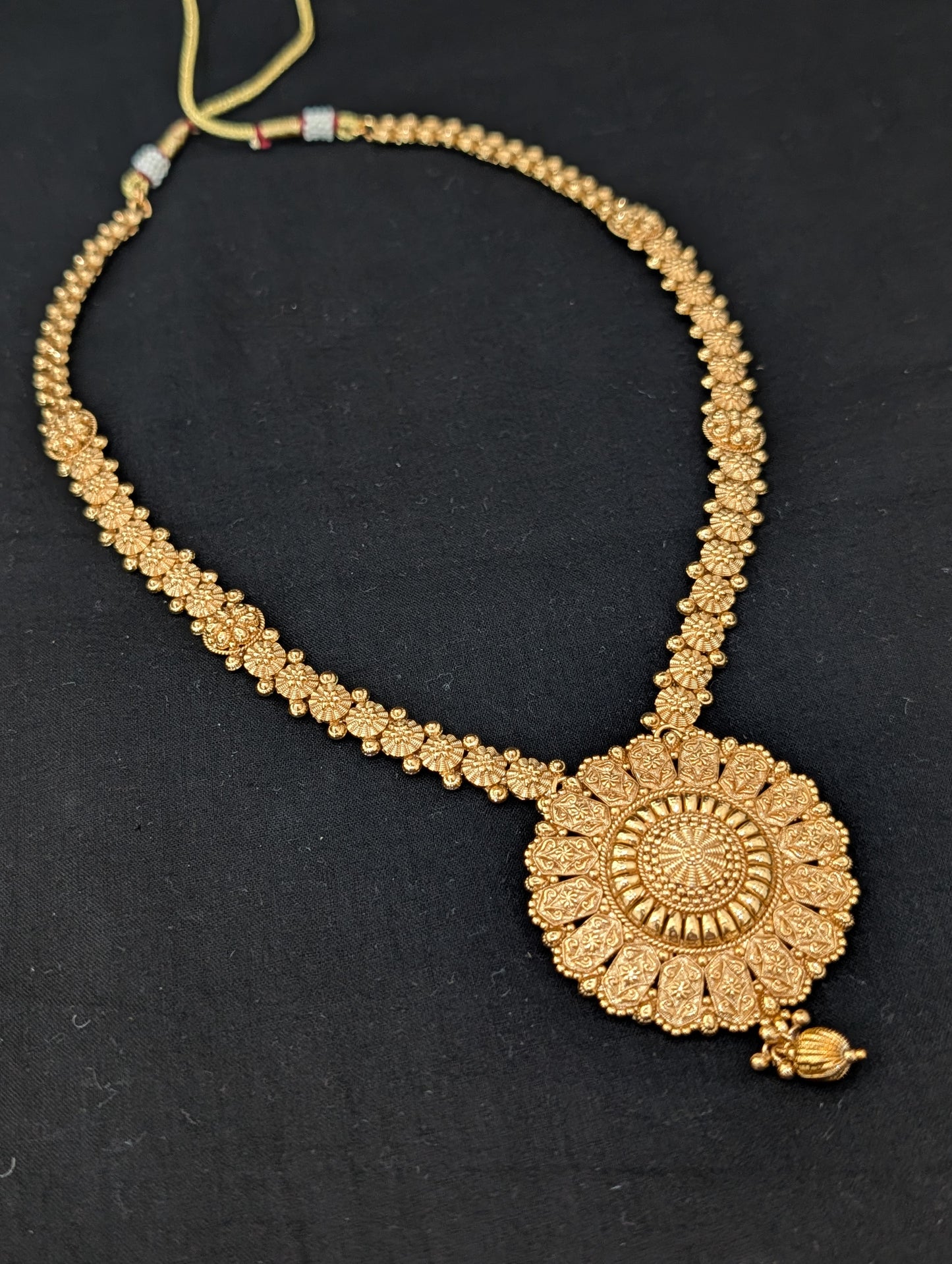 Gold plated Long Haram Necklace combo set - Simpliful