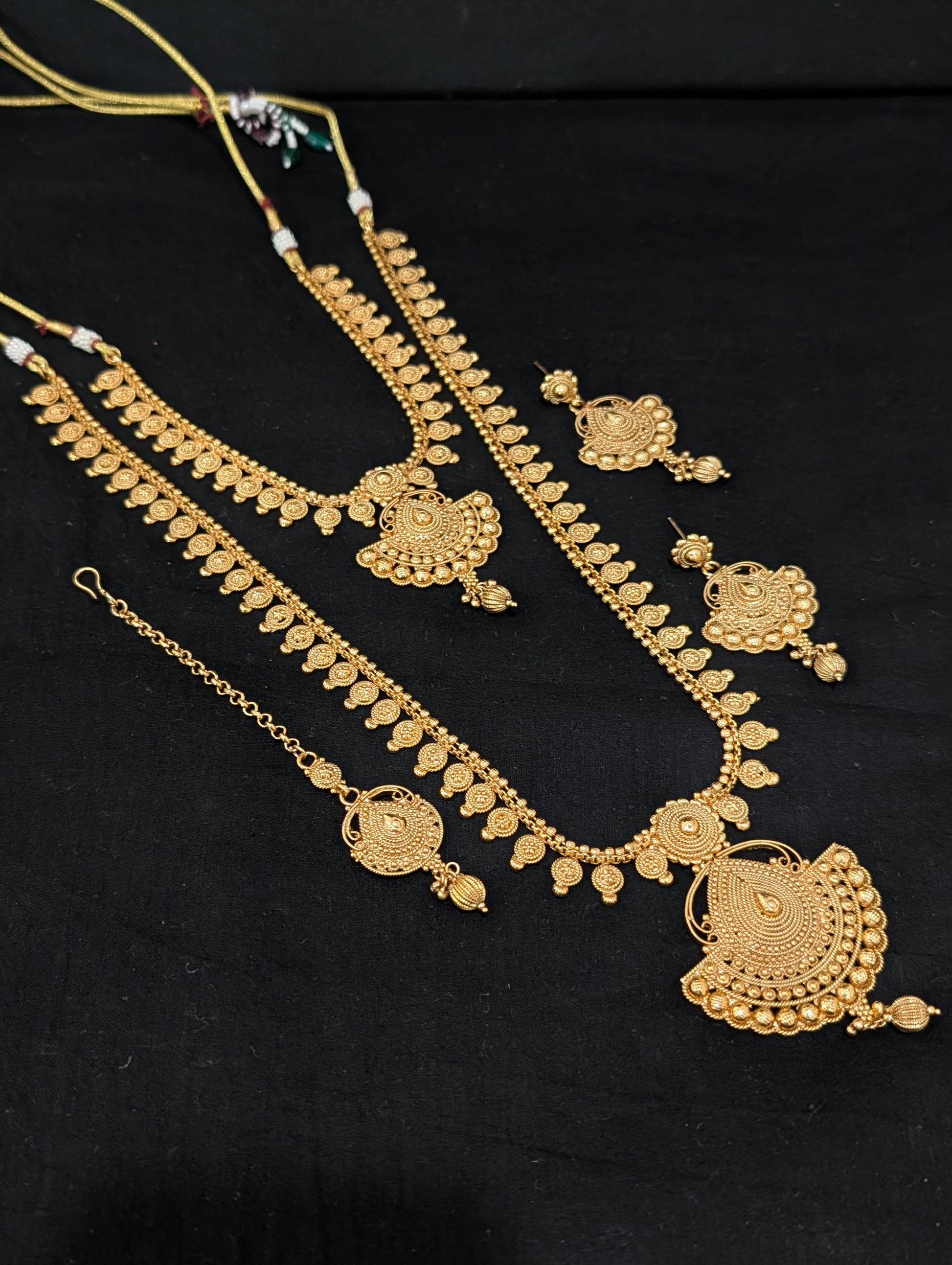 Gold plated Bridal combo set - D3 - Simpliful