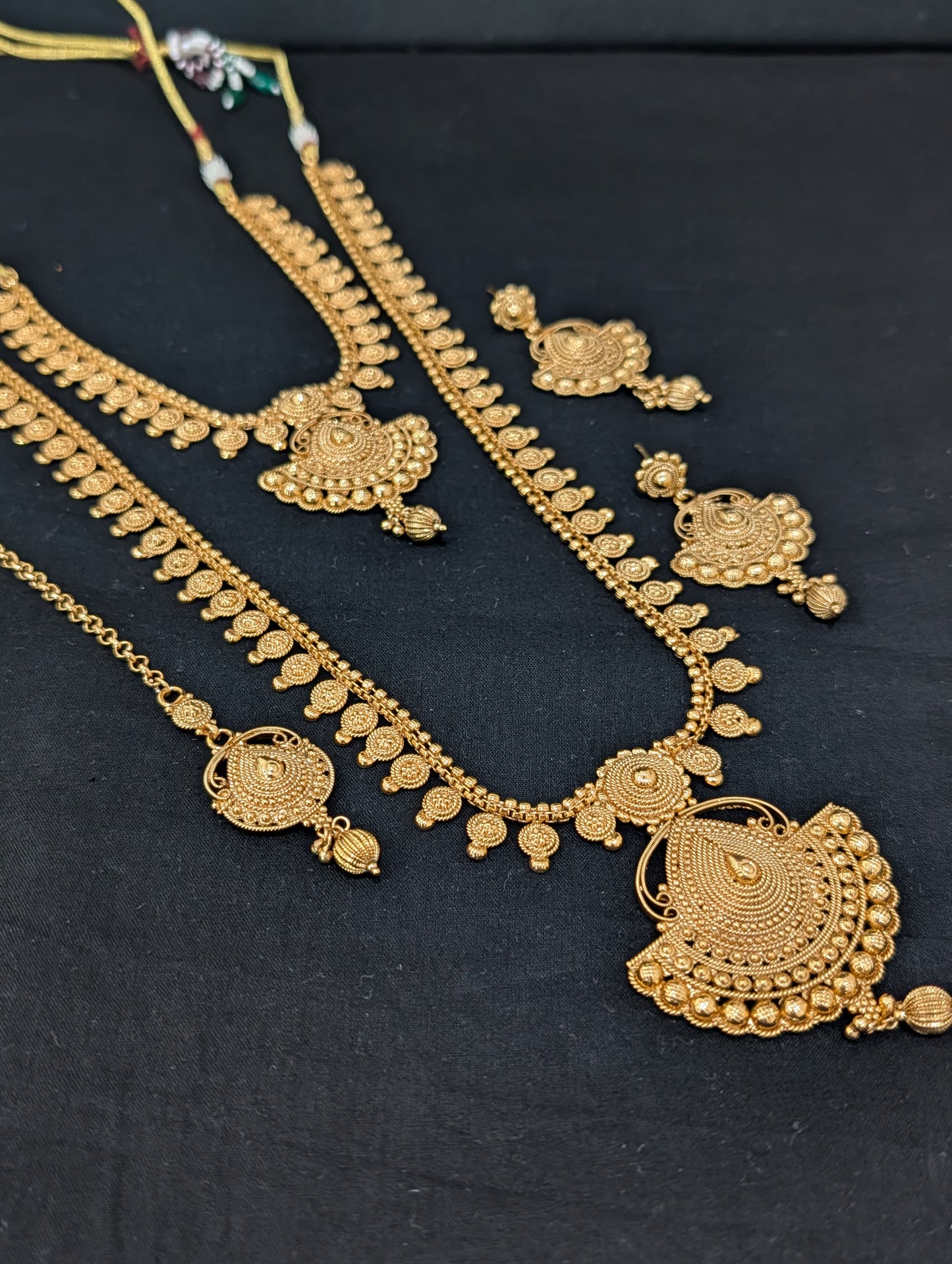 Gold plated Bridal combo set - D3 - Simpliful