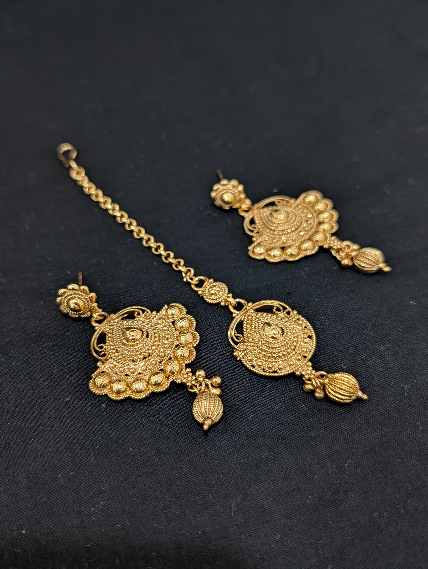 Gold plated Bridal combo set - D3 - Simpliful