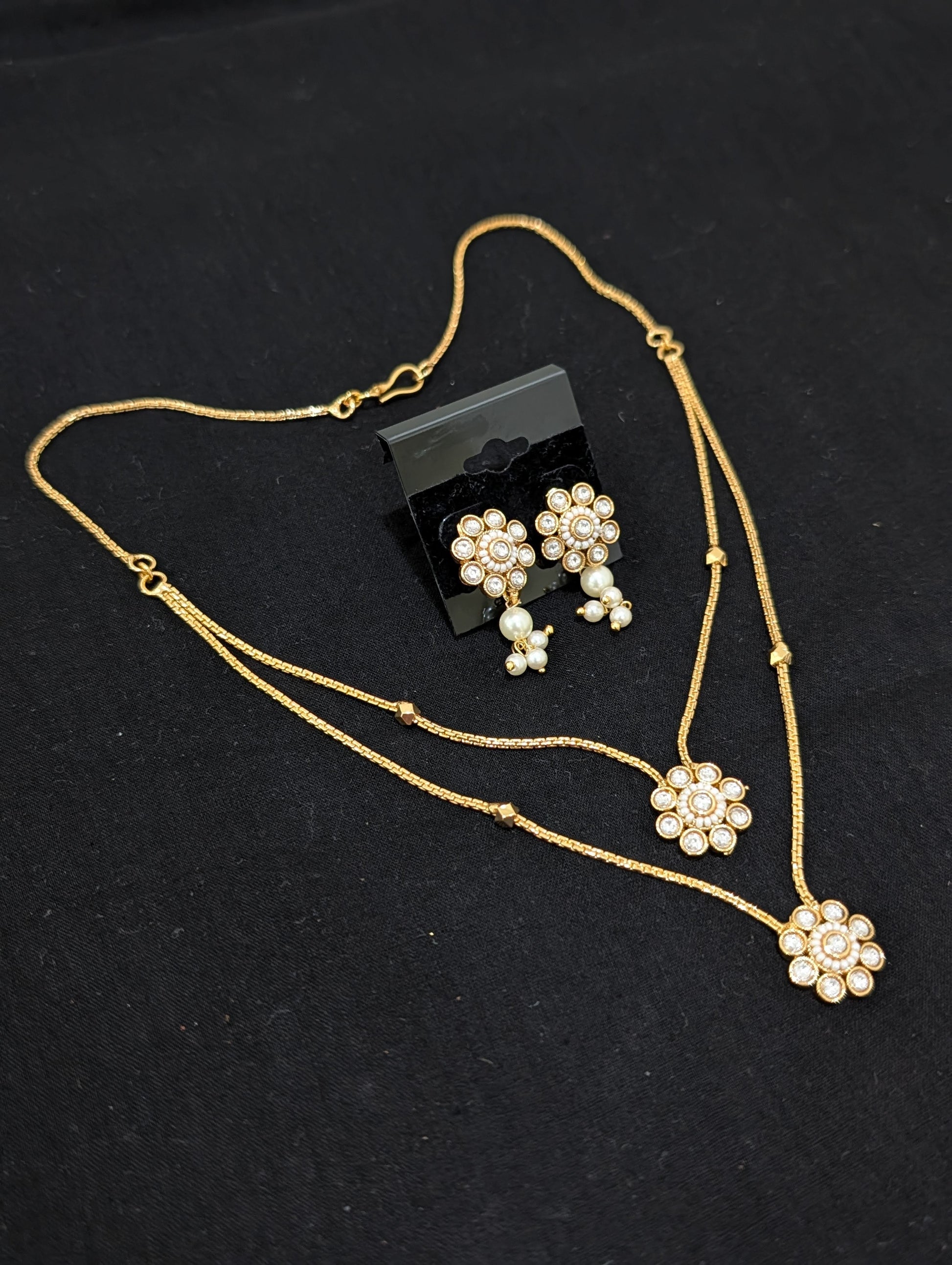Minimalistic dual layer Choker Necklace set - Simpliful