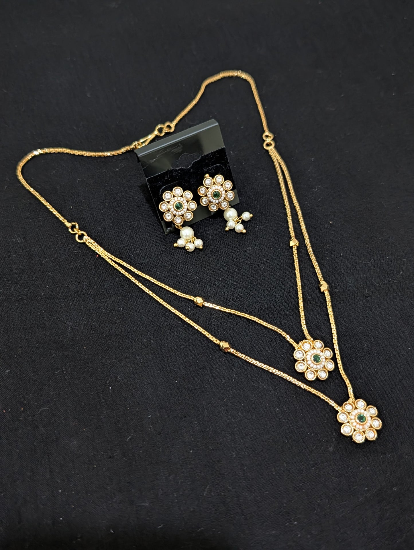 Minimalistic dual layer Choker Necklace set - Simpliful