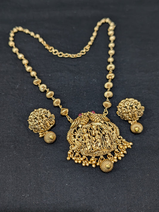 Ram Parivaar Temple Jewelry Pendant set