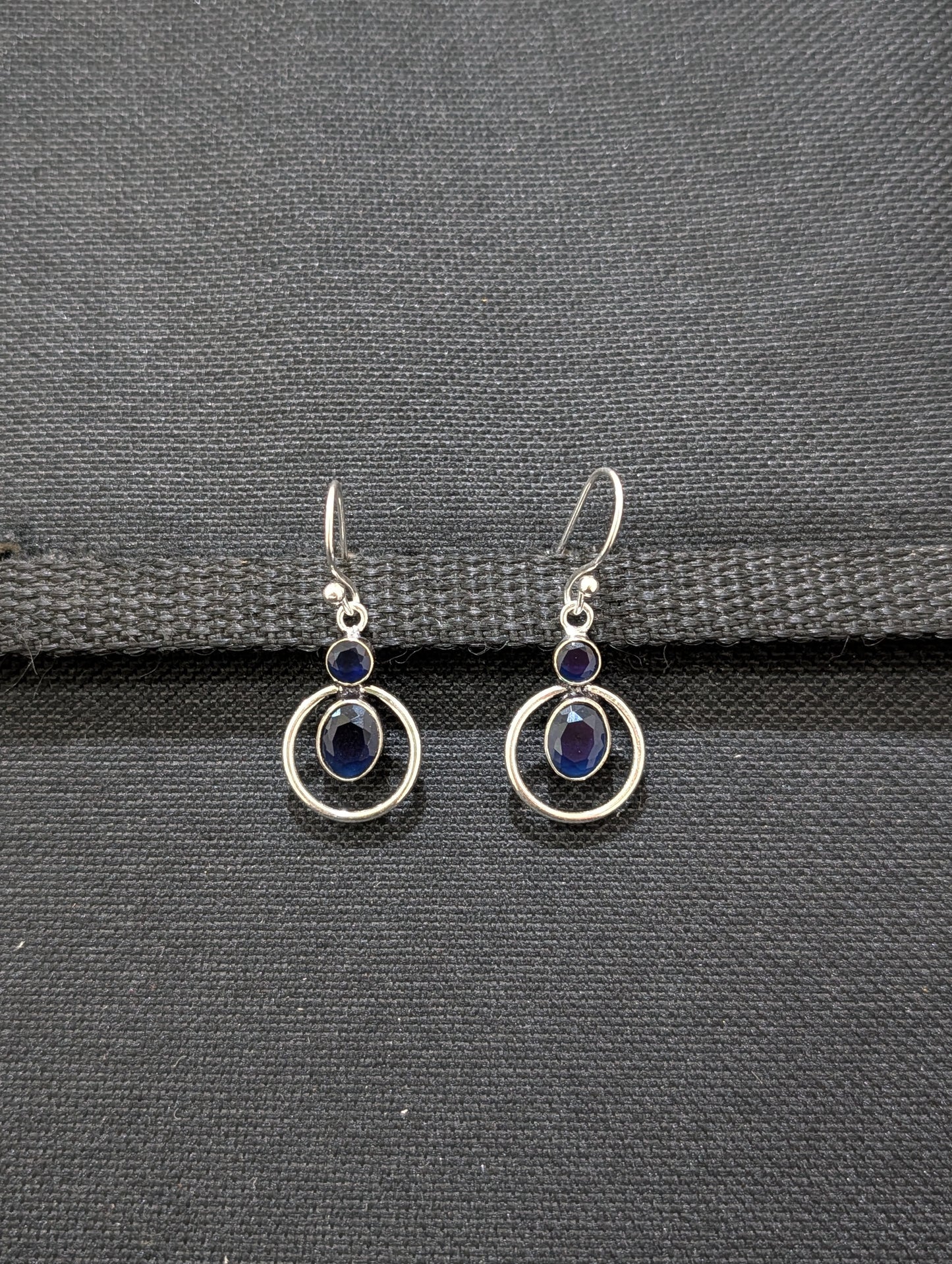 Bright silver CZ Hook drop Earrings - Simpliful