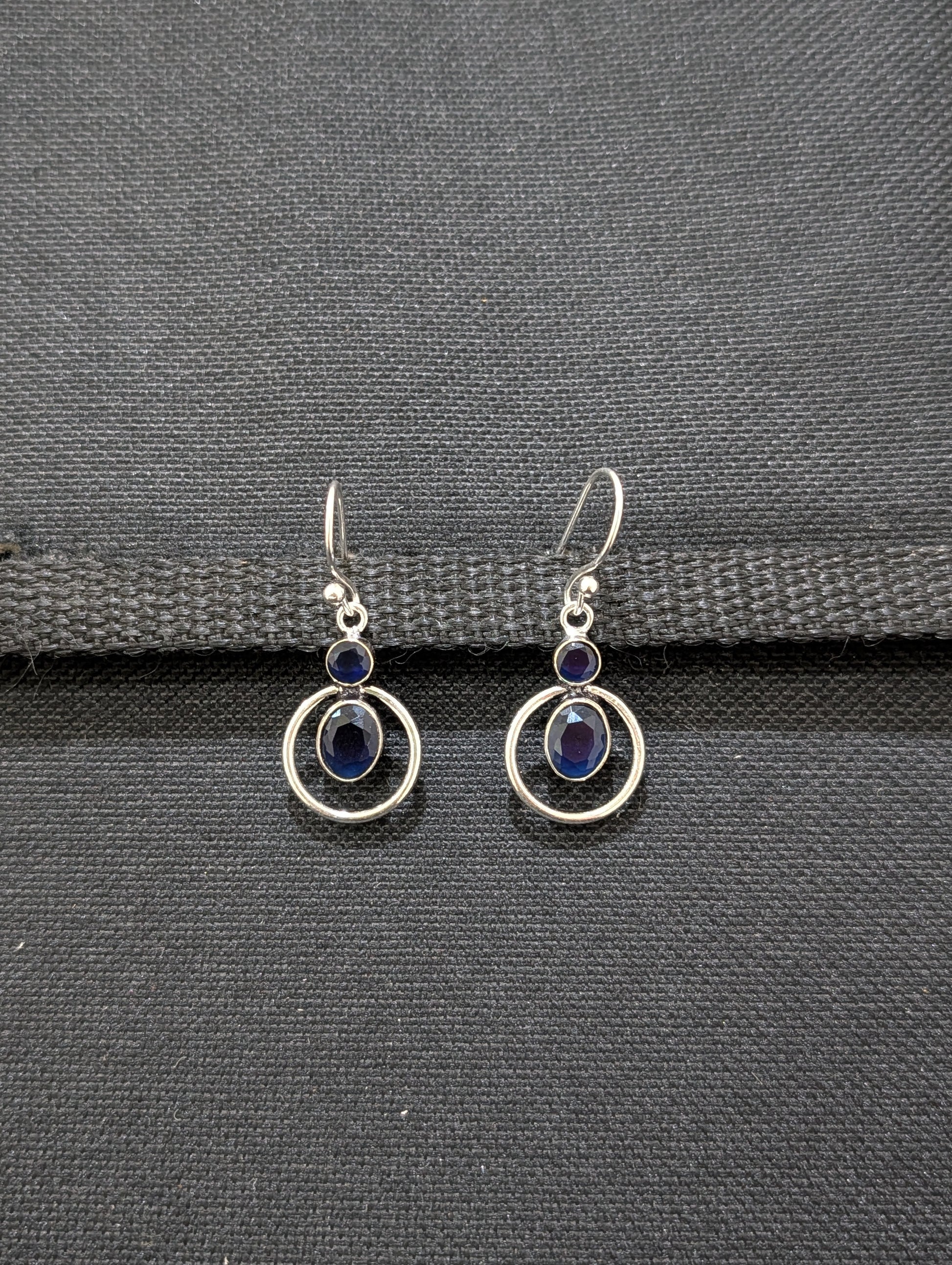 Bright silver CZ Hook drop Earrings - Simpliful