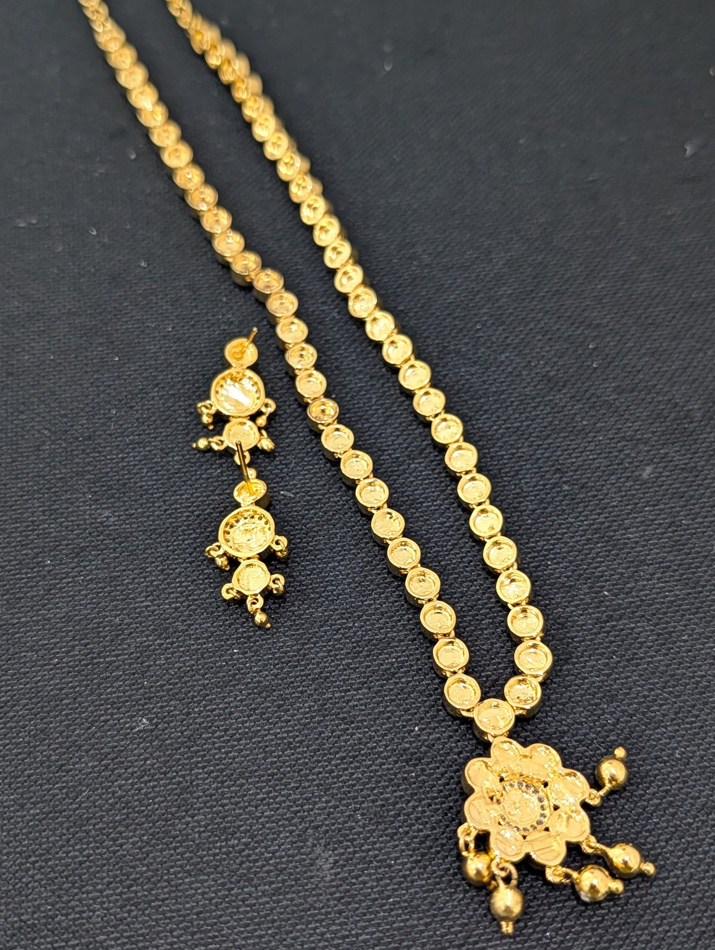 Kemp stone Long Necklace set - Simpliful