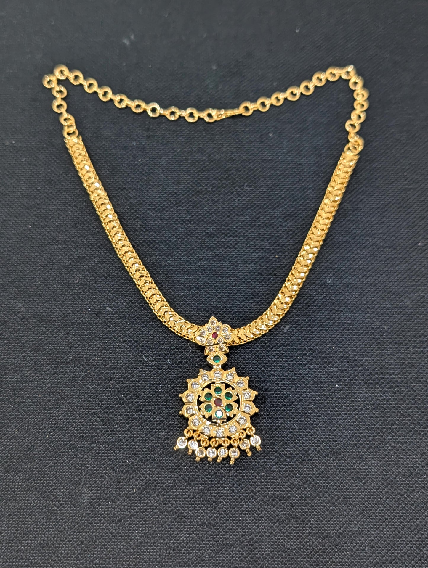 Micro Gold plated Adigai Choker Necklace - Simpliful