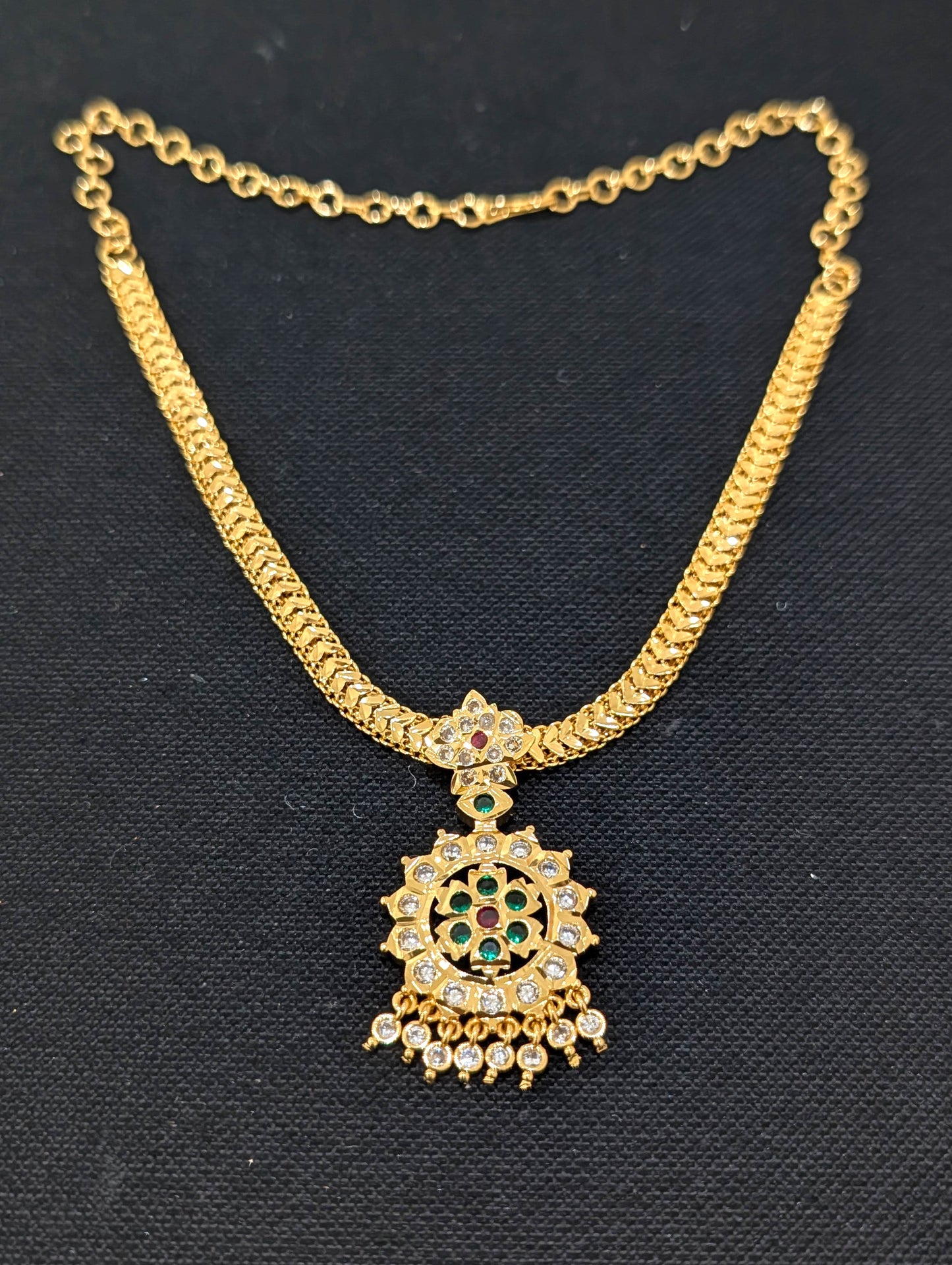 Micro Gold plated Adigai Choker Necklace - Simpliful