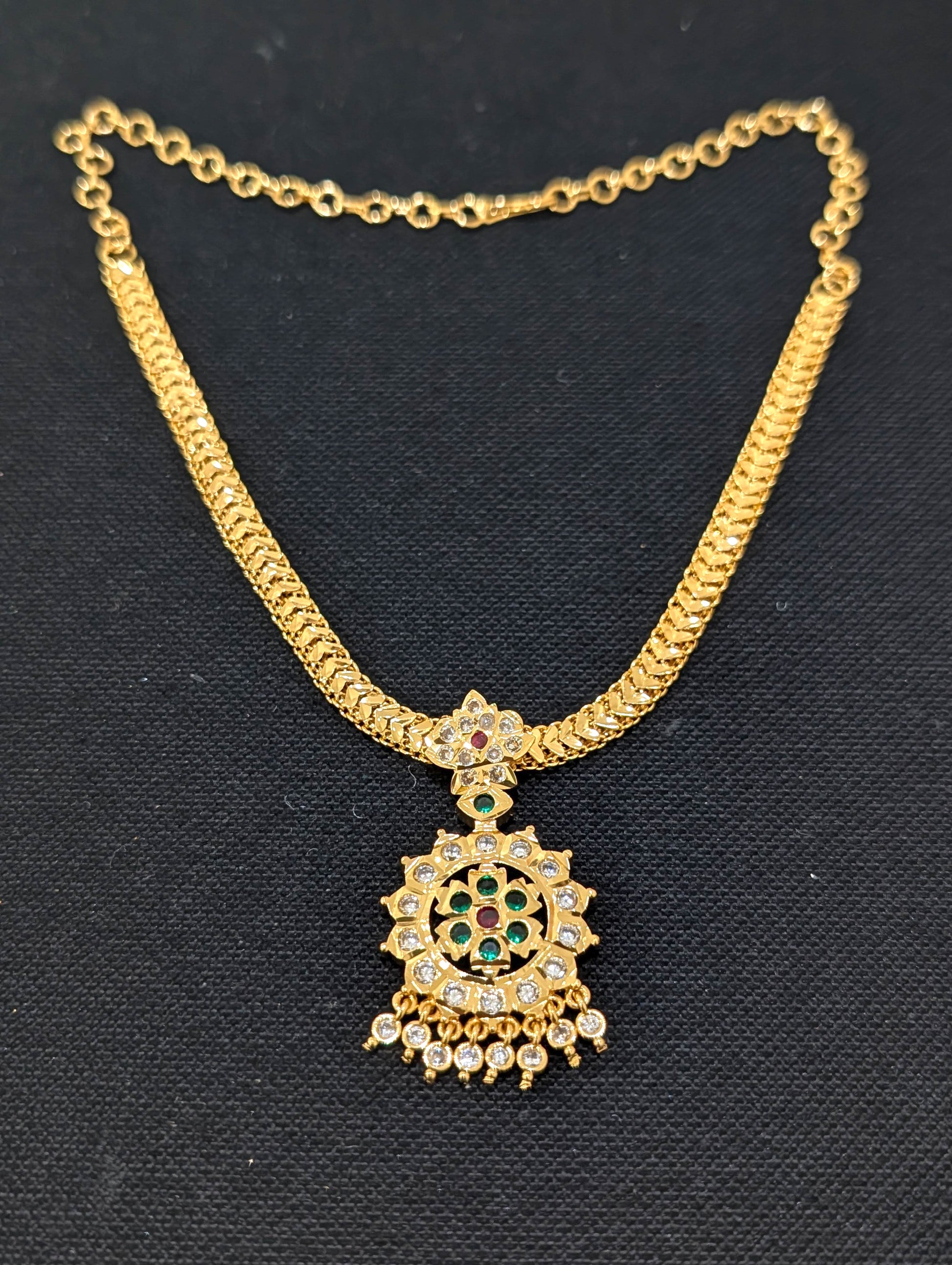 Micro Gold plated Adigai Choker Necklace - Simpliful