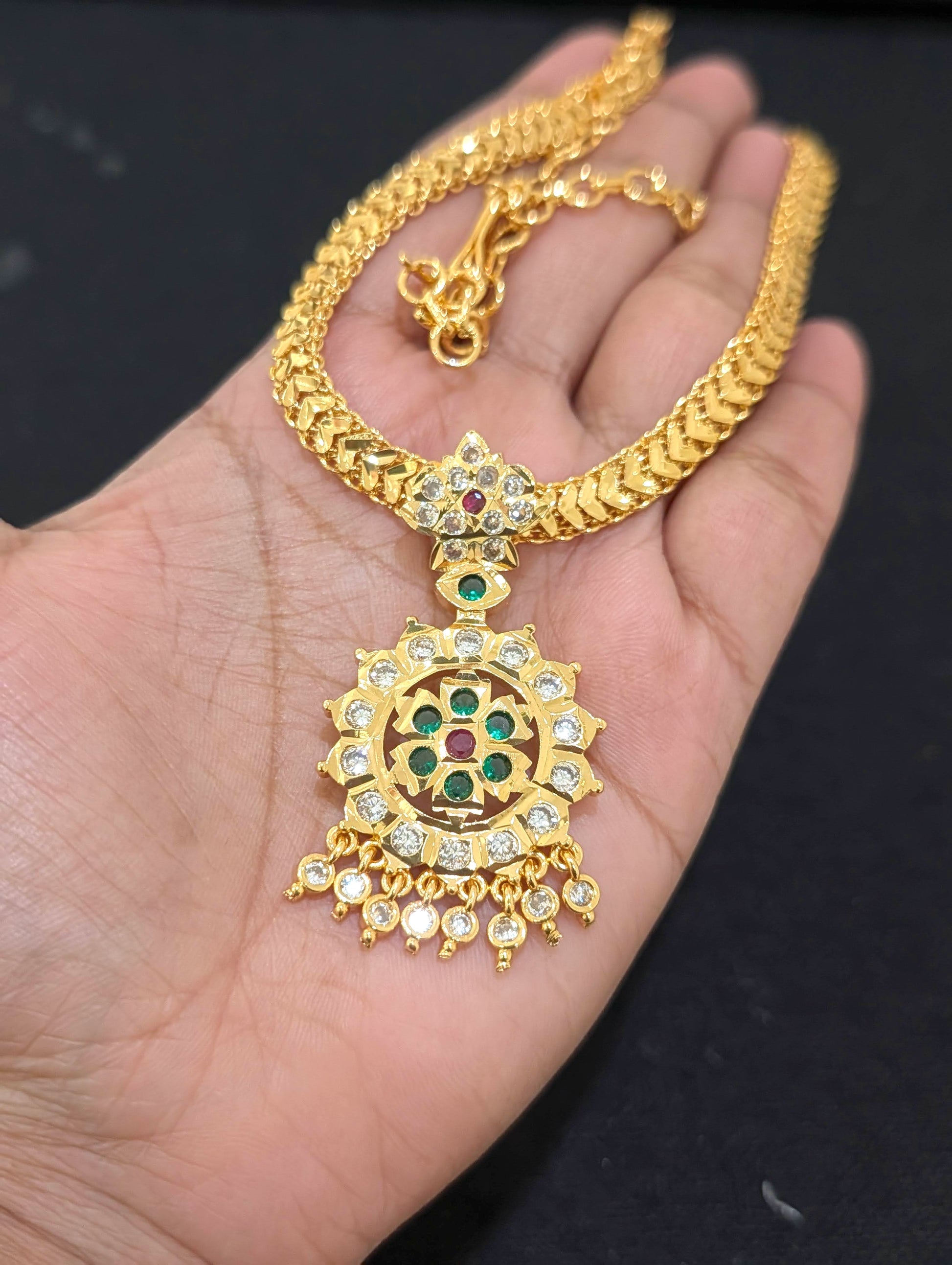 Micro Gold plated Adigai Choker Necklace - Simpliful