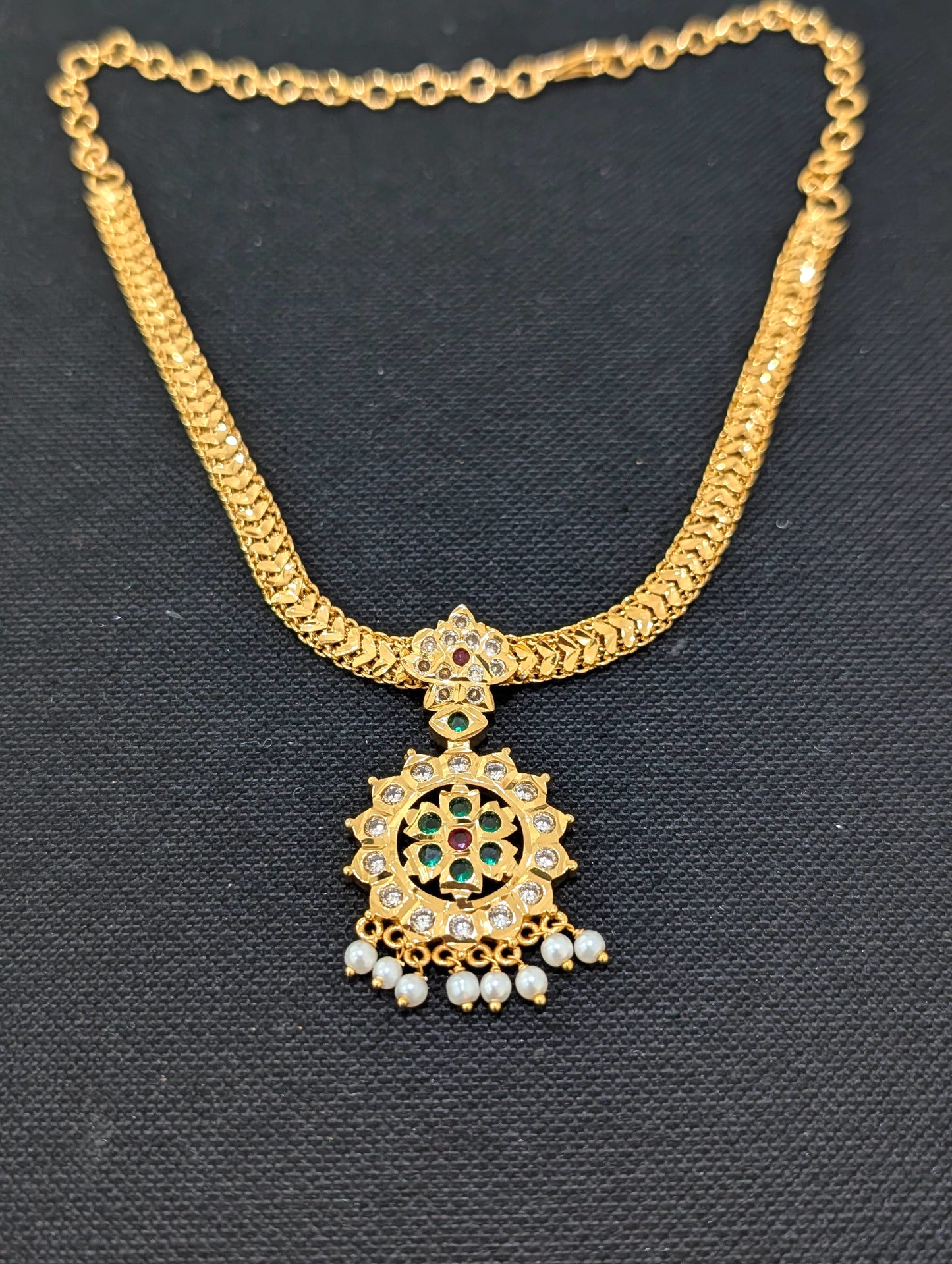 Micro Gold plated Adigai Choker Necklace - Simpliful