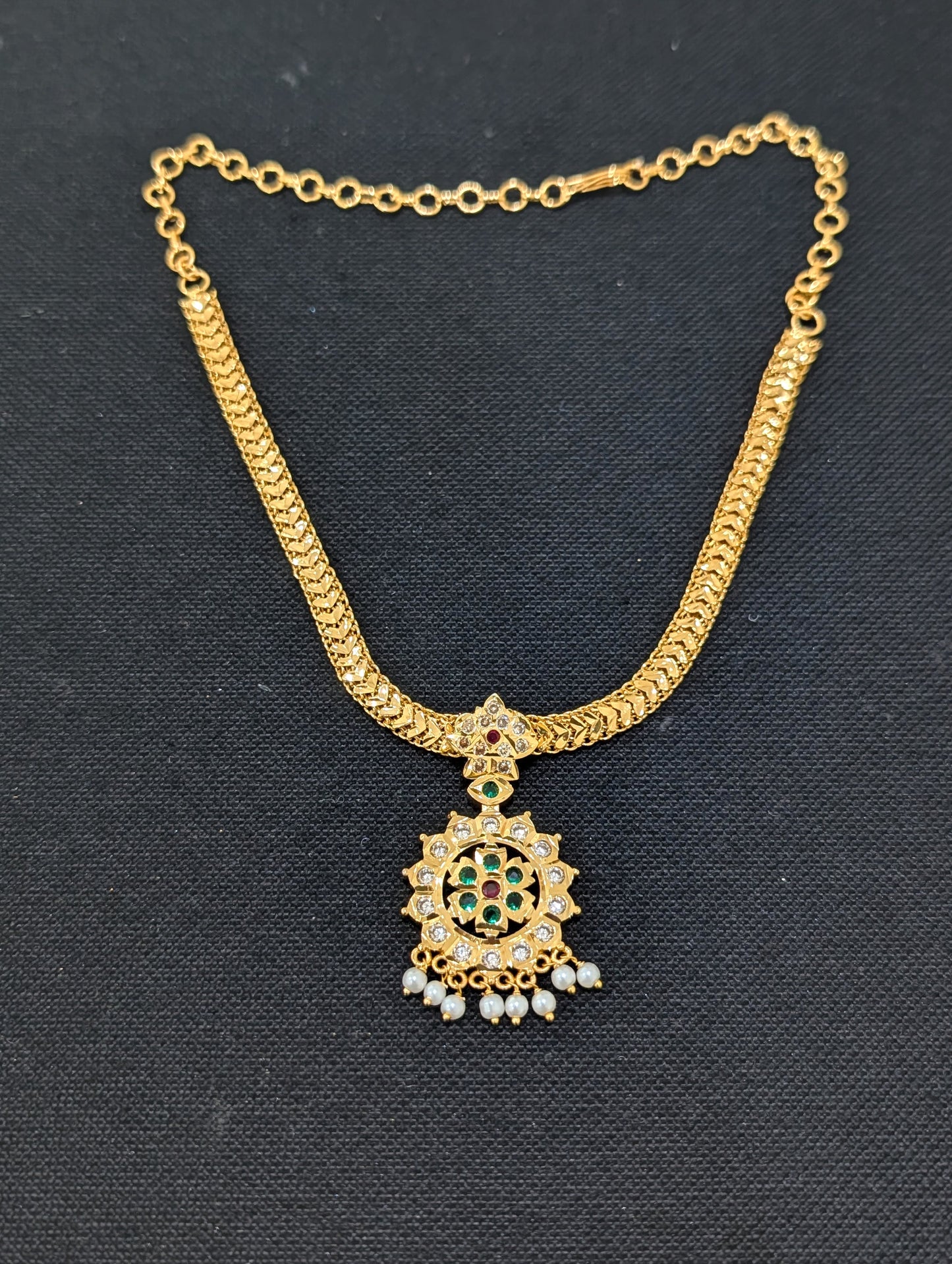 Micro Gold plated Adigai Choker Necklace - Simpliful