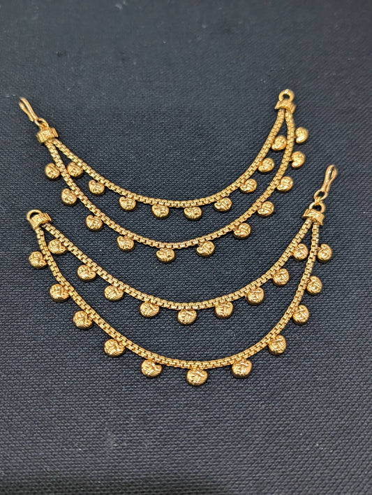 Mango design dual layer Earrings chain / Maatal / Kaan Chain