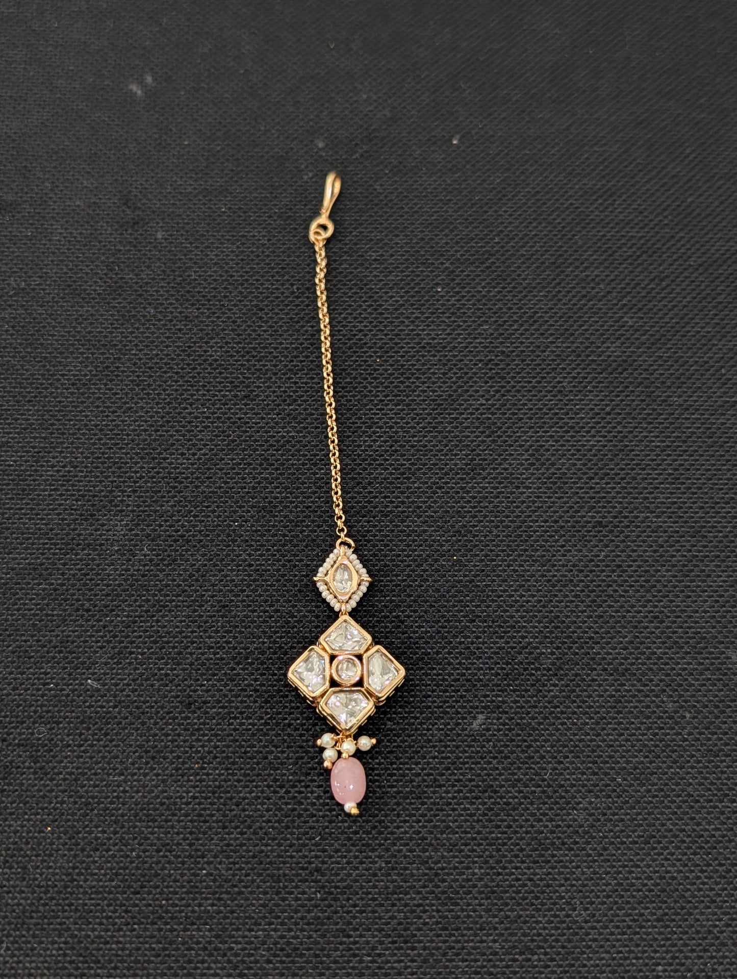 Diamond design Kundan Maang Tikka