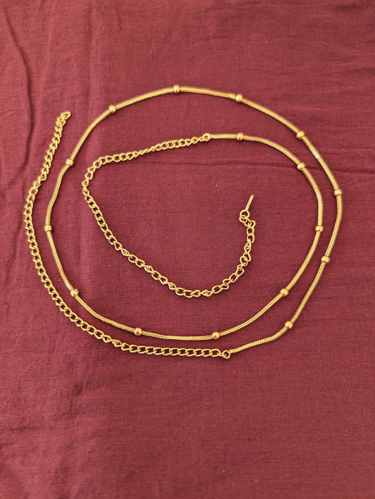 Gold plated Ball design simple Hip Chain / Waist Belt / Belly Chain