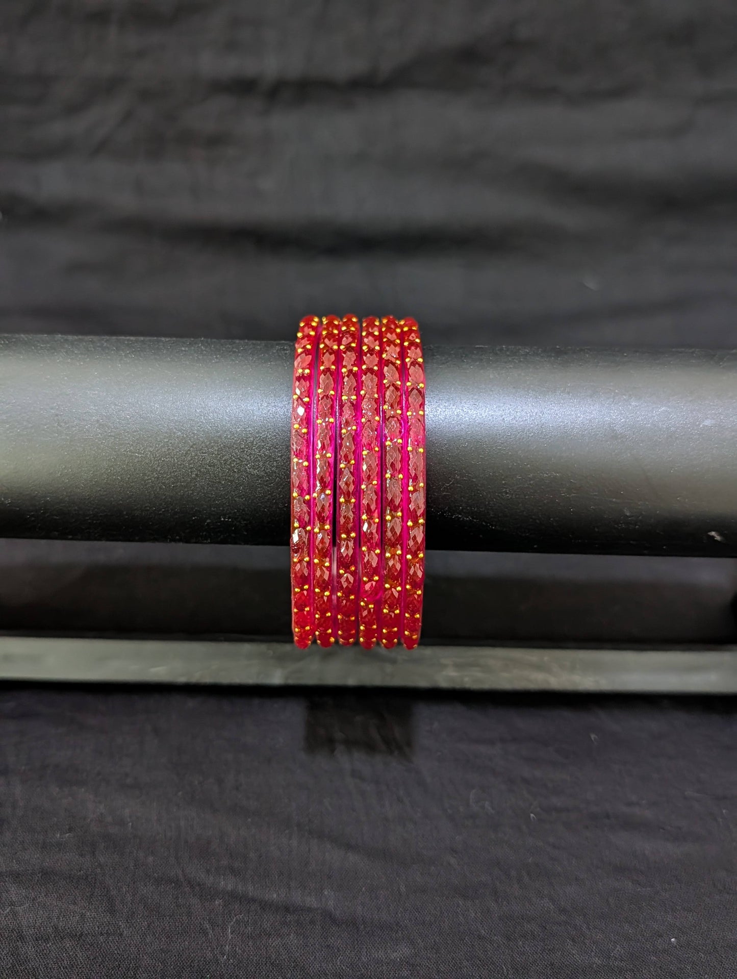 Raindrop Glass Bangles - Set of 6 bangles