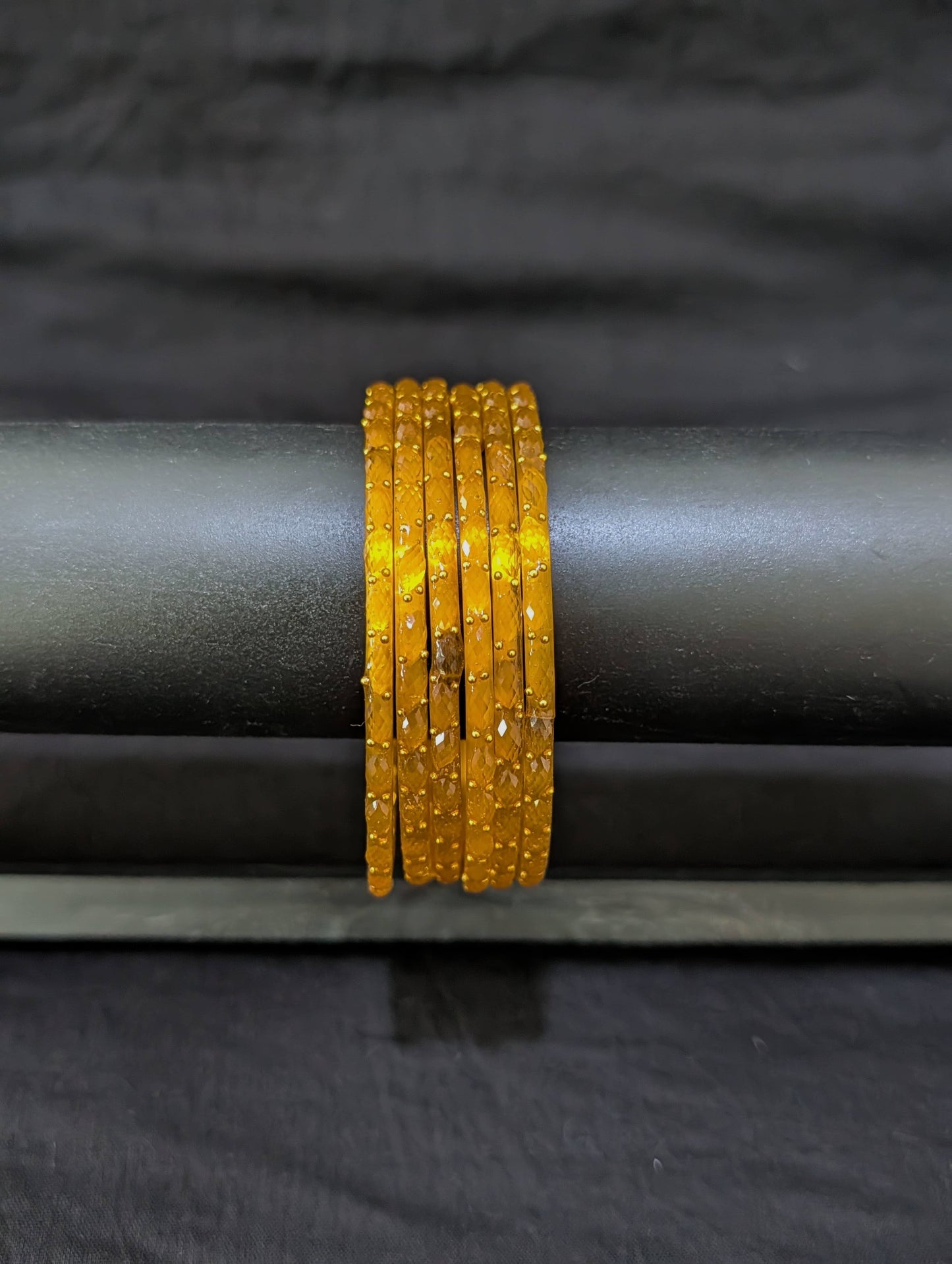 Raindrop Glass Bangles - Set of 6 bangles