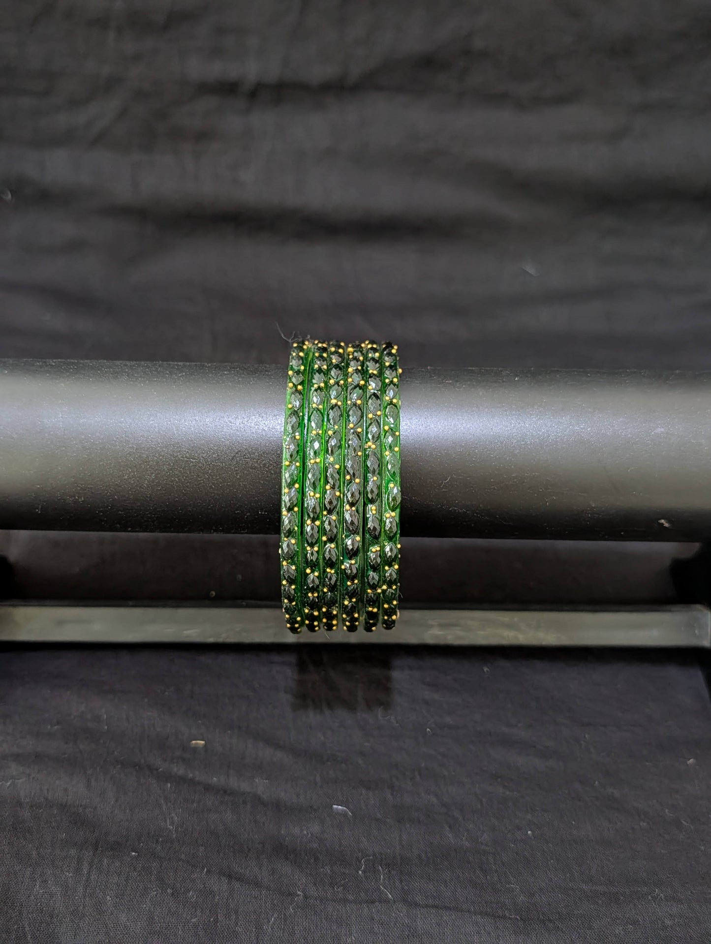 Raindrop Glass Bangles - Set of 6 bangles