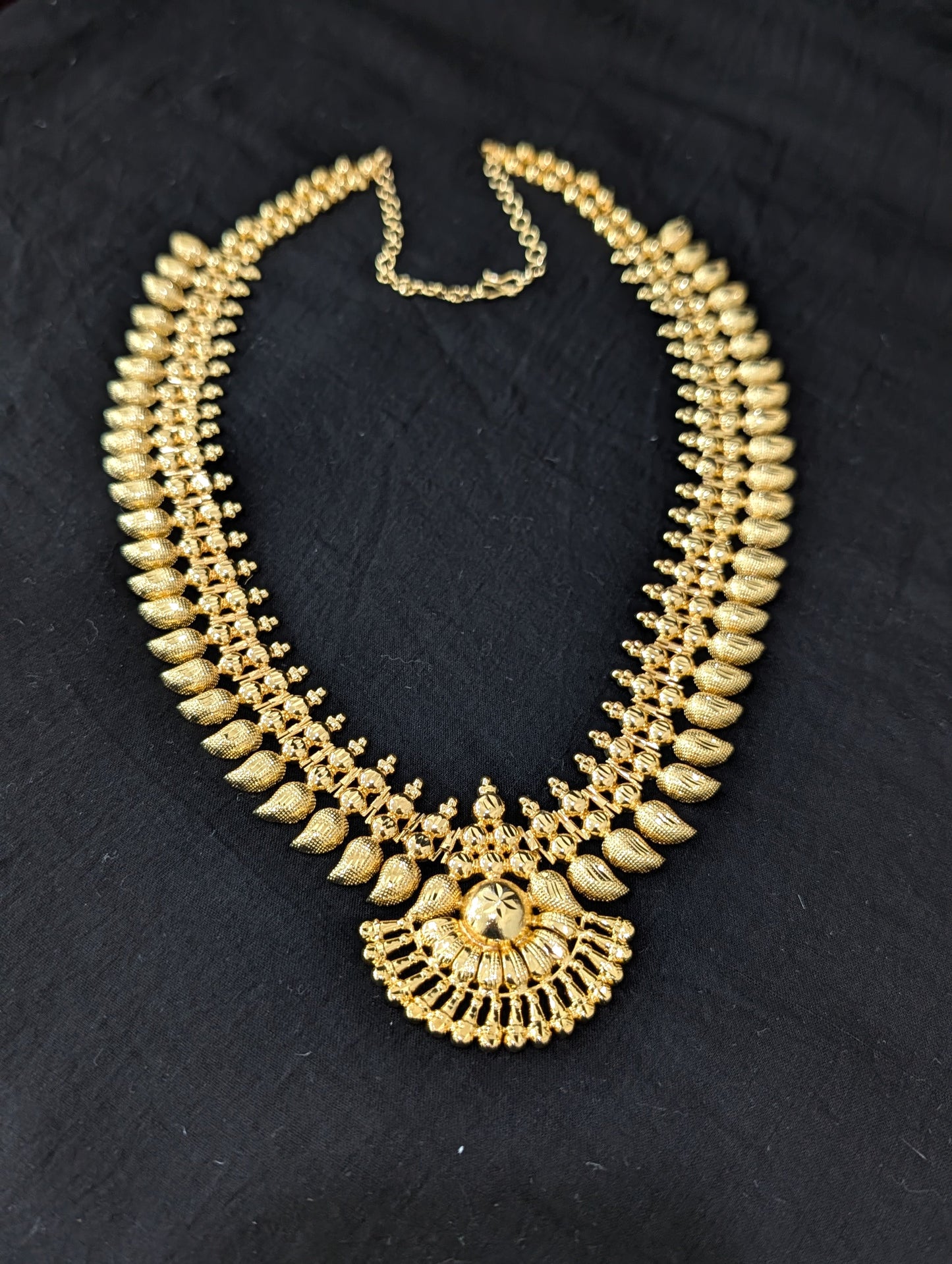 Micro Gold plated Long Haram Kerala style Necklace