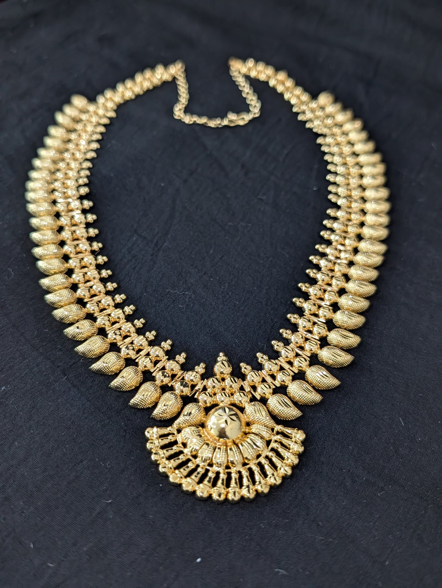 Micro Gold plated Long Haram Kerala style Necklace