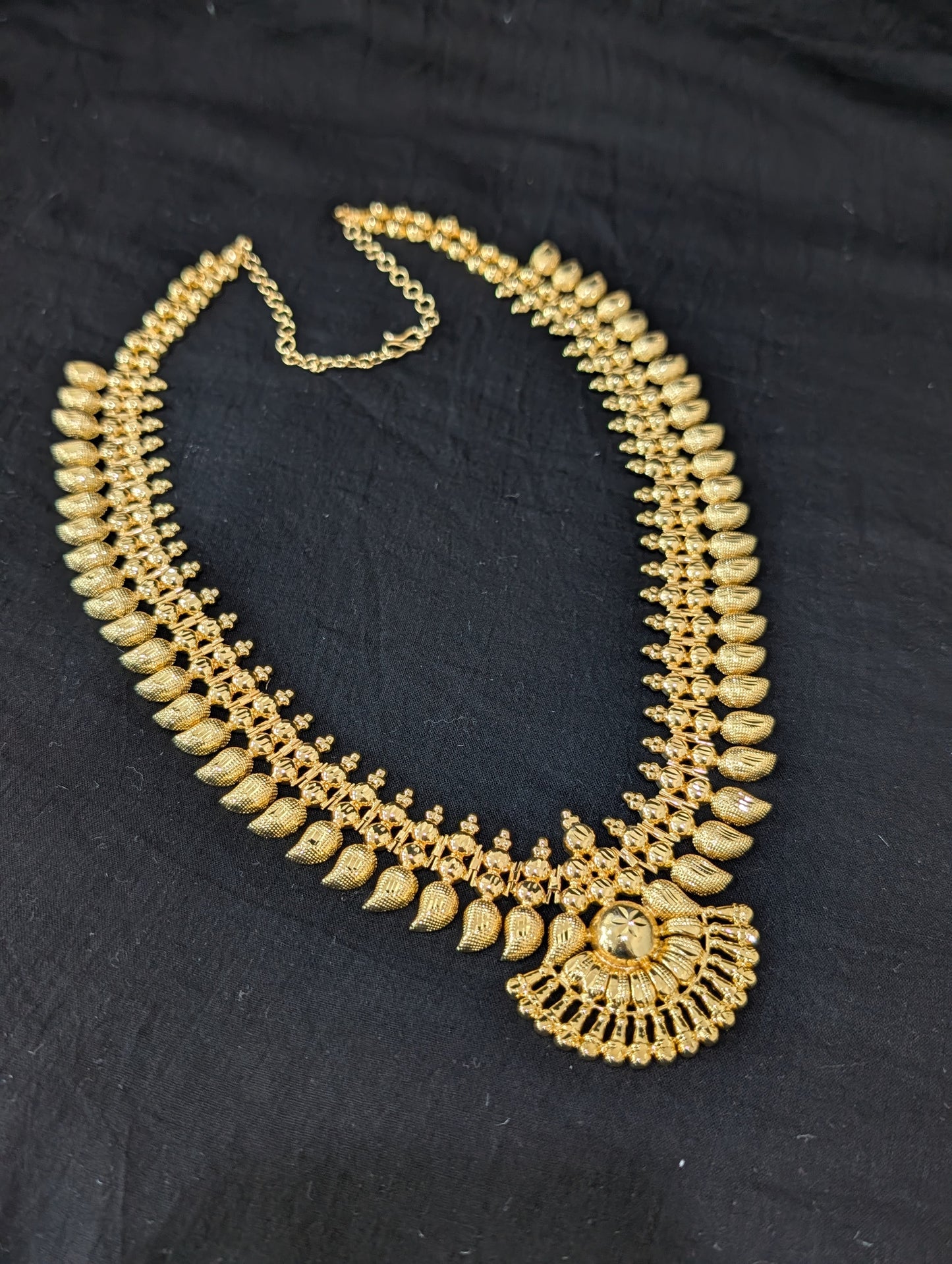 Micro Gold plated Long Haram Kerala style Necklace