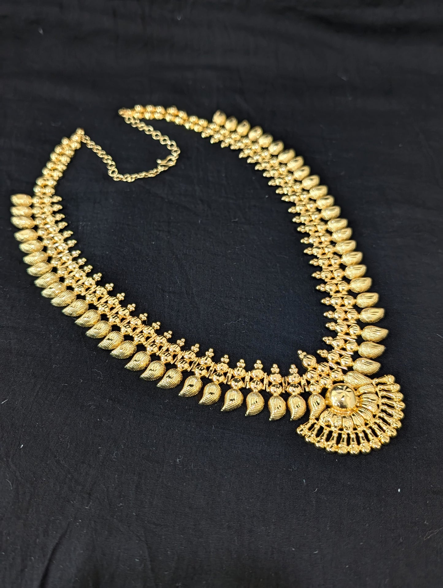 Micro Gold plated Long Haram Kerala style Necklace