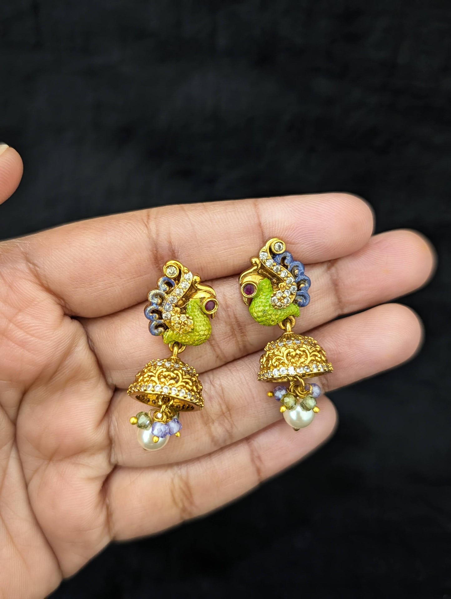 Handcrafted Lakshmi ji Pendant Antique Long Necklace set