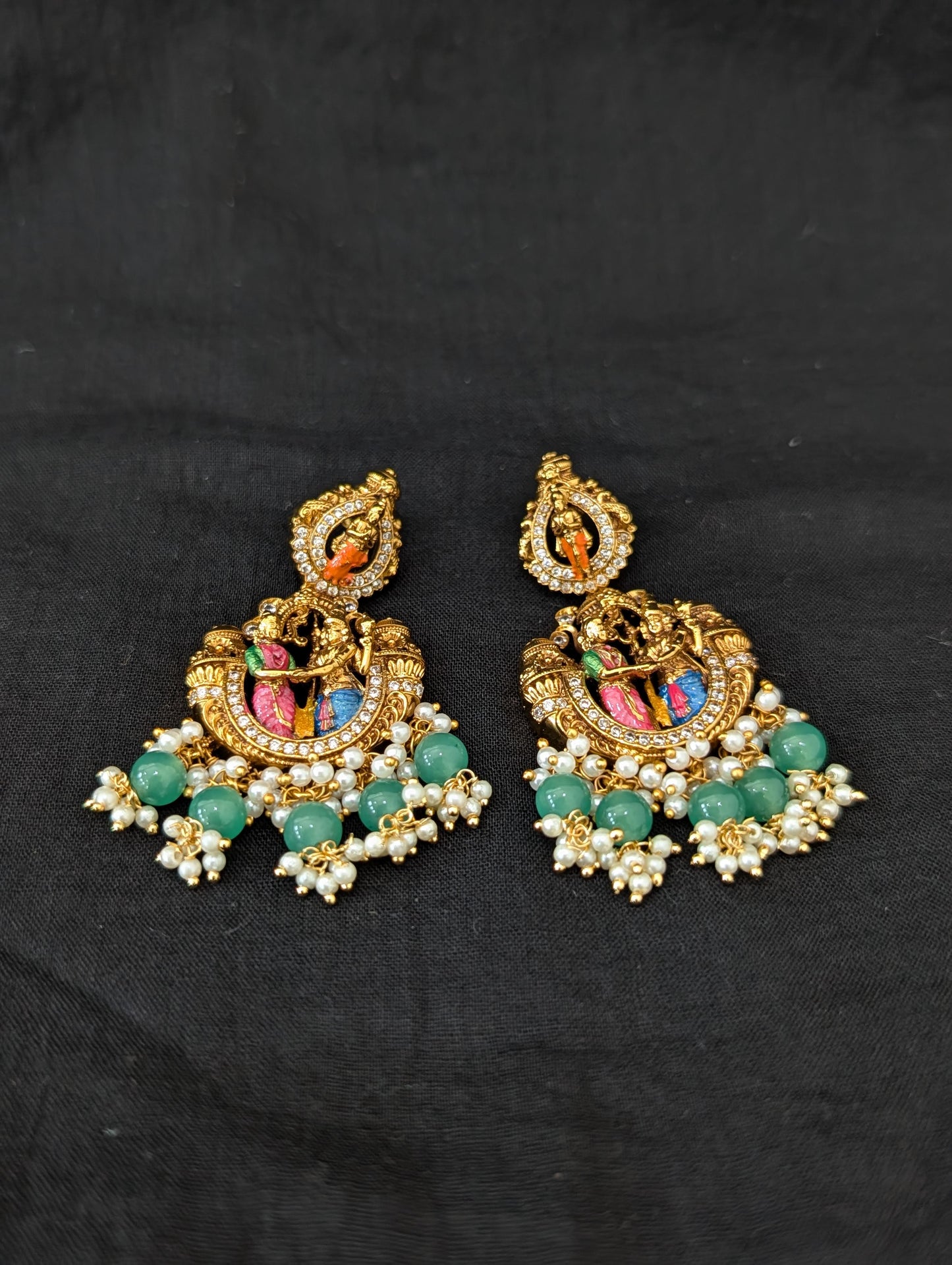 Thirukalyanam design Grand Antique Choker Necklace set
