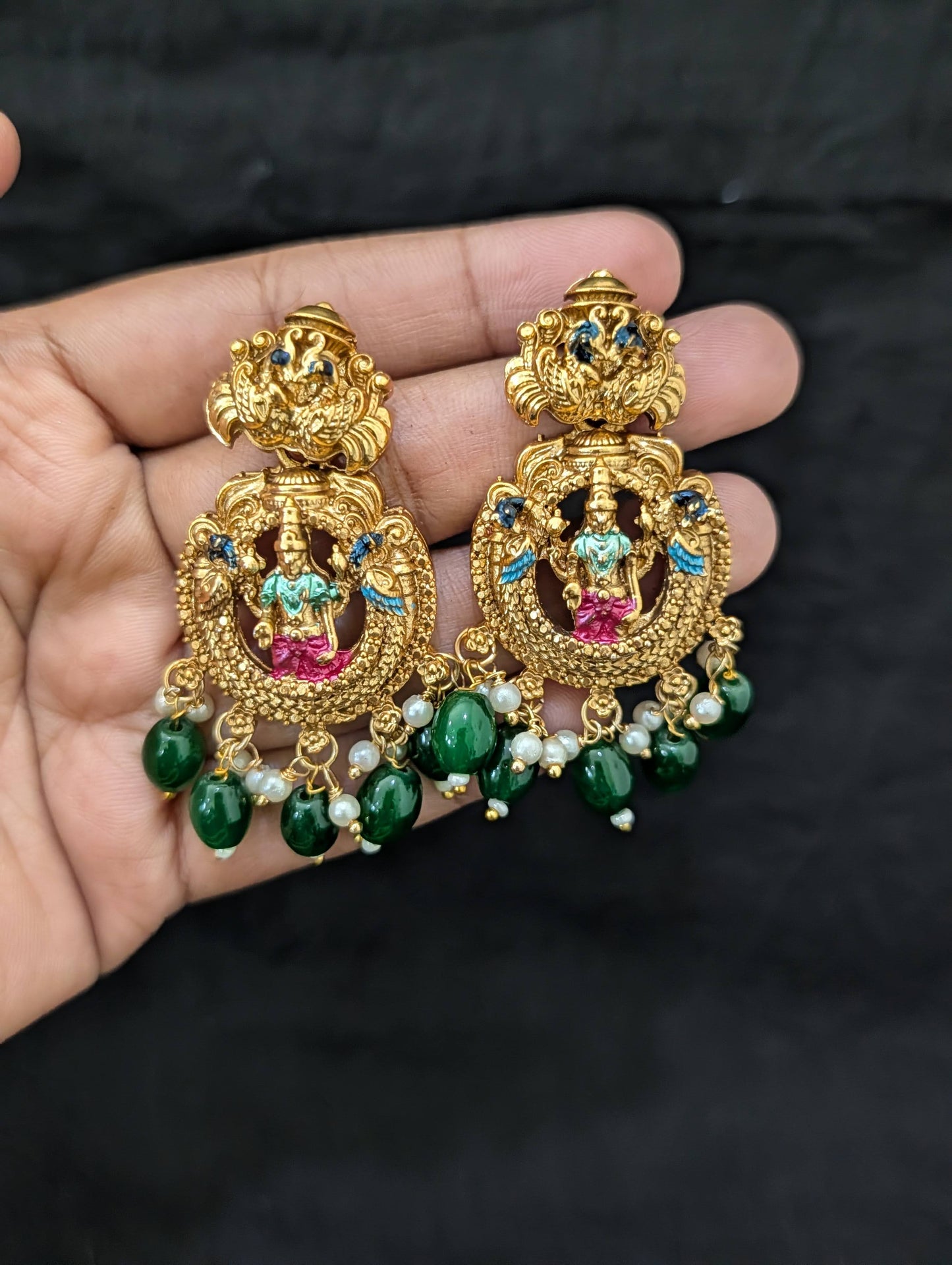 Grand Thirukalyanam design Antique Necklace set