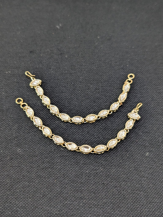 Glass Kundan Earrings chain / Maatal / Kaan Chain