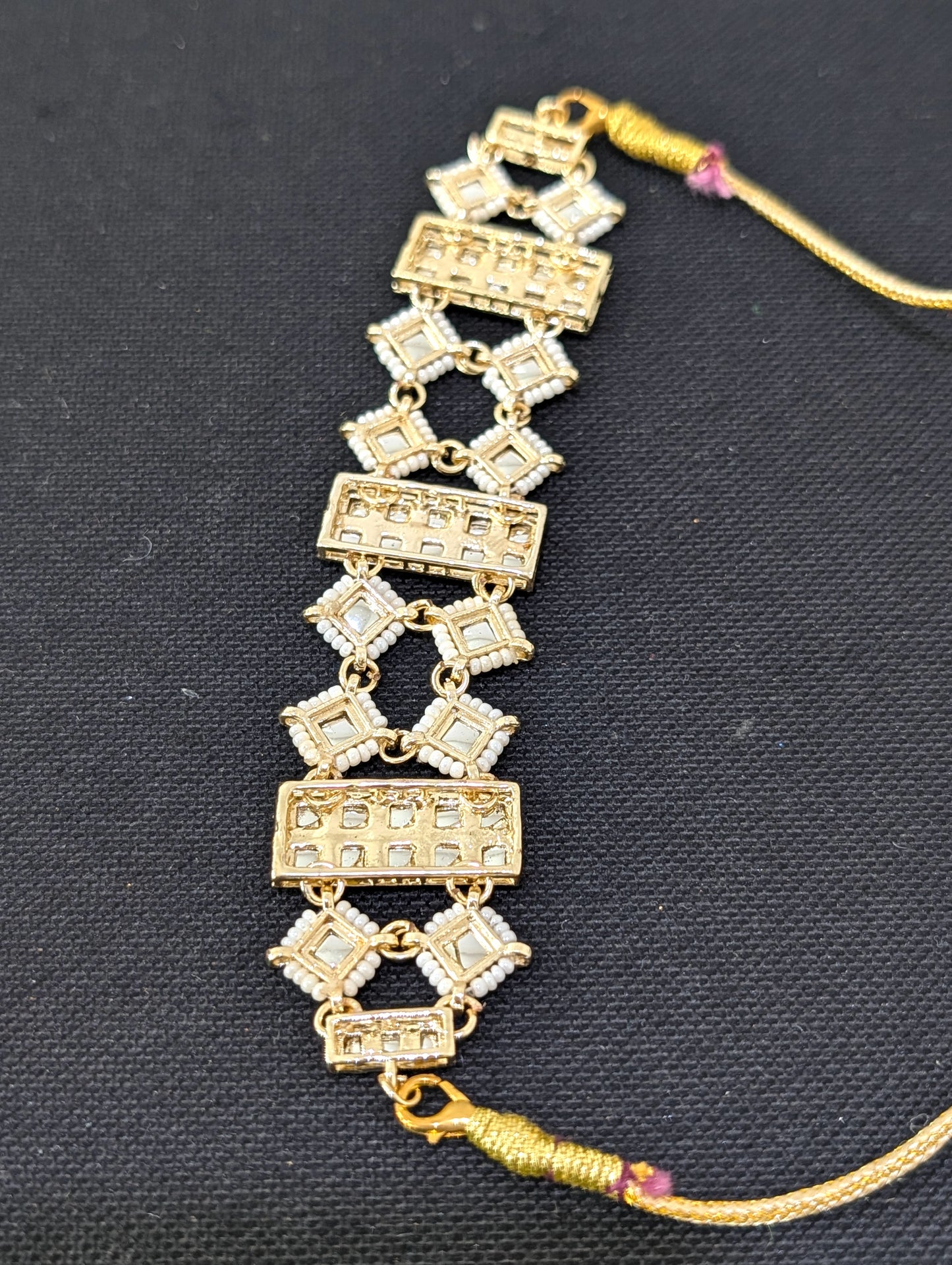 Glass kundan Choker Necklace - D1