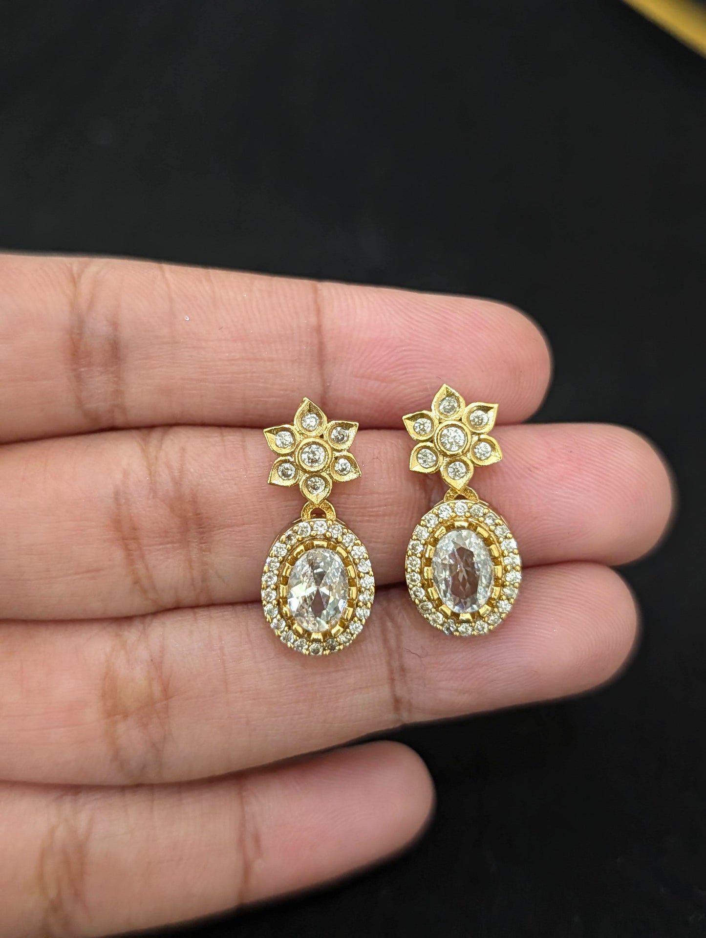 Antique Hasli CZ Choker Stud set