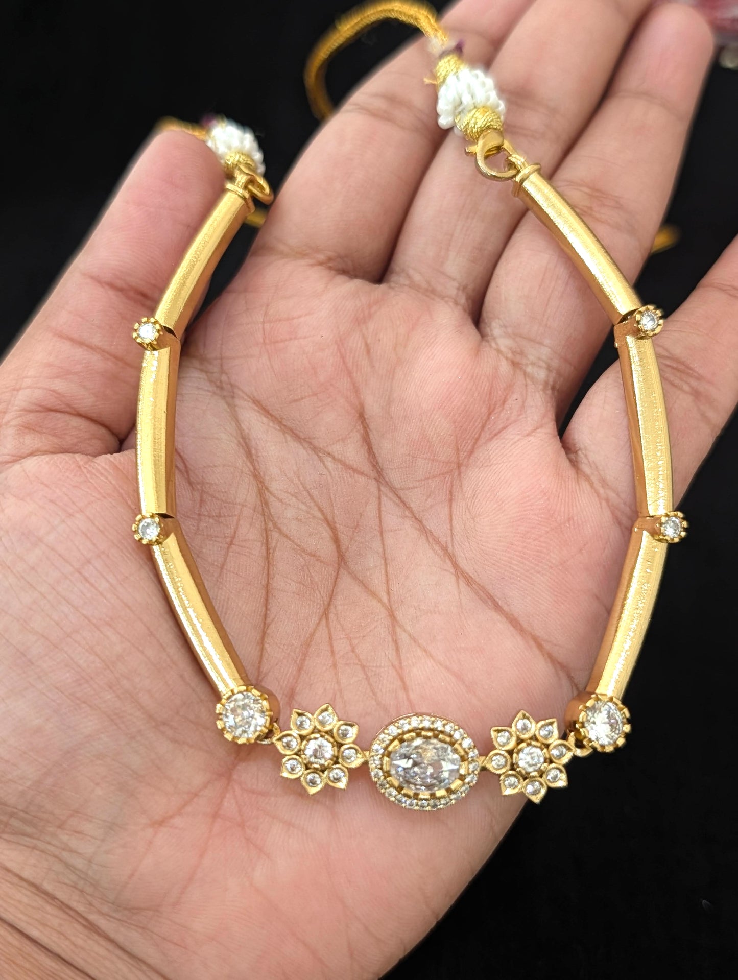 Antique Hasli CZ Choker Stud set