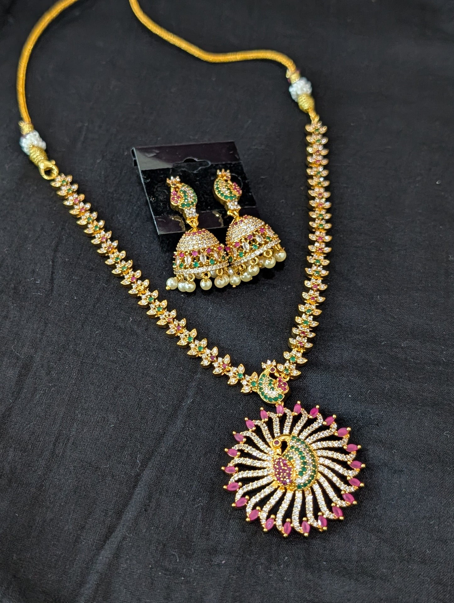 One gram gold plated Peacock Choker Set