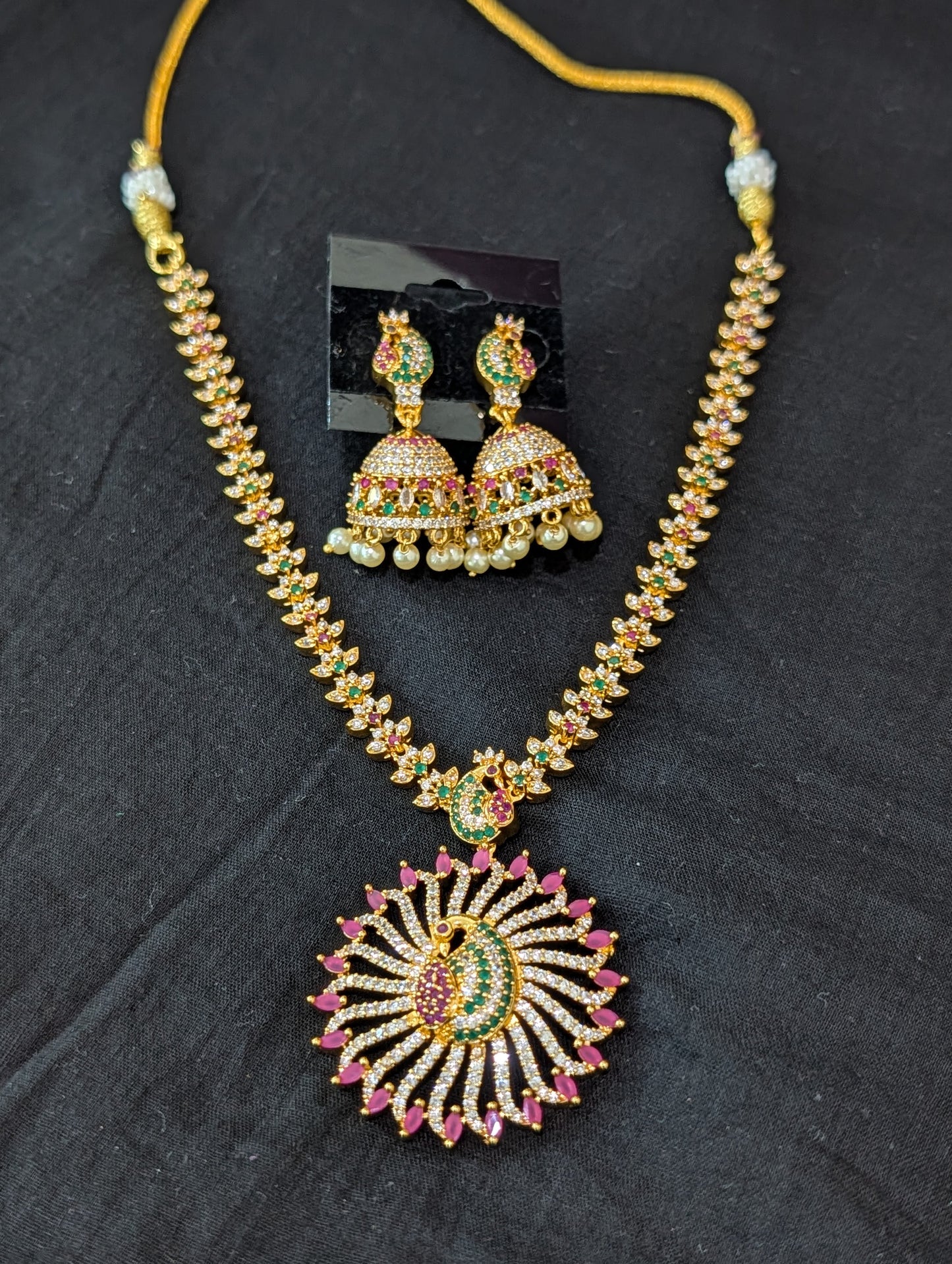 One gram gold plated Peacock Choker Set