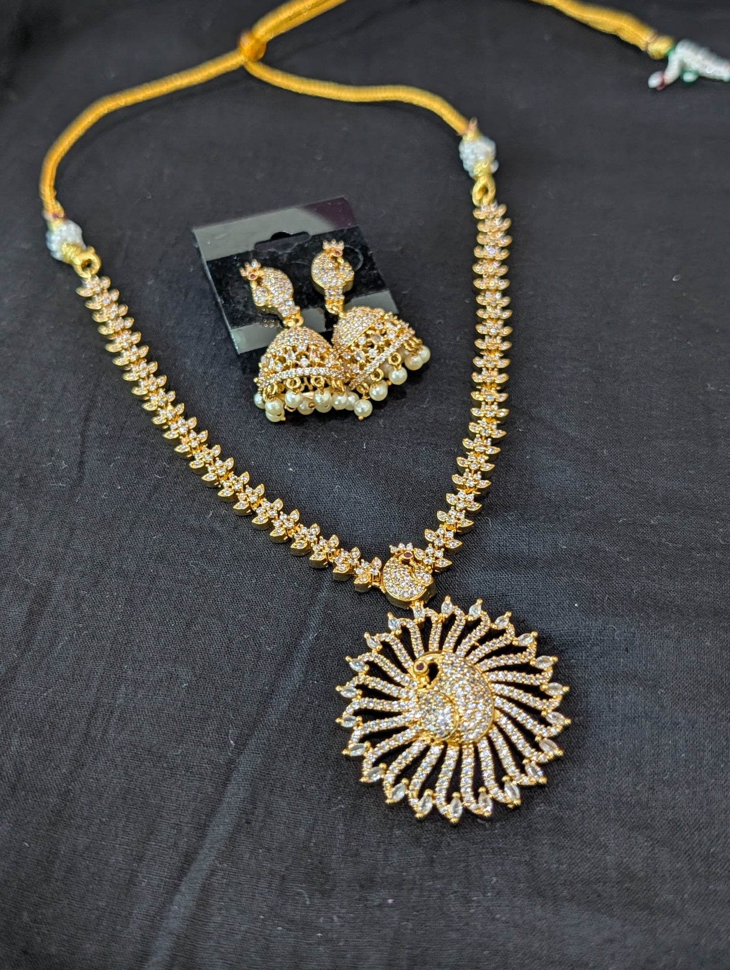 One gram gold plated Peacock Choker Set