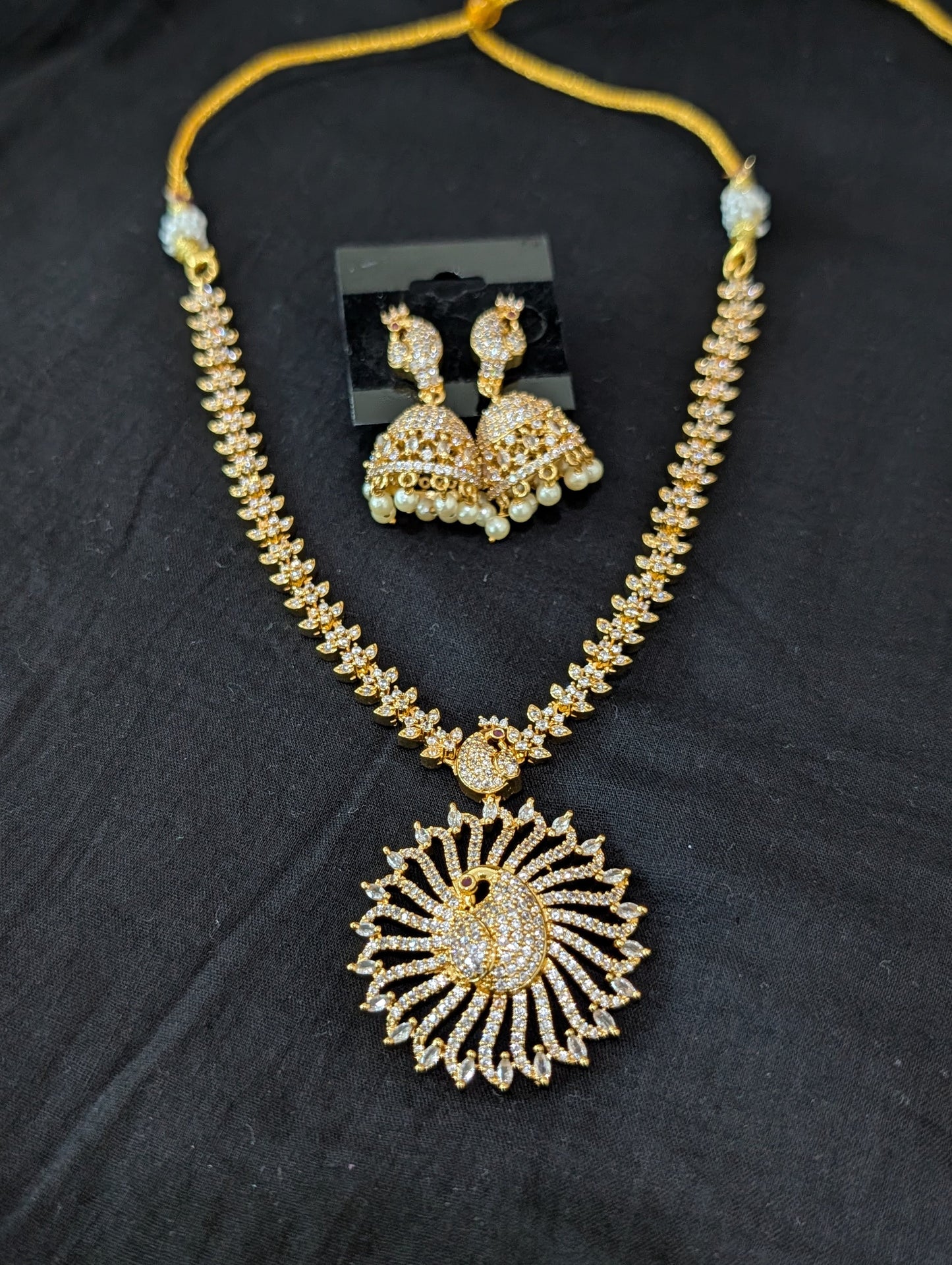One gram gold plated Peacock Choker Set