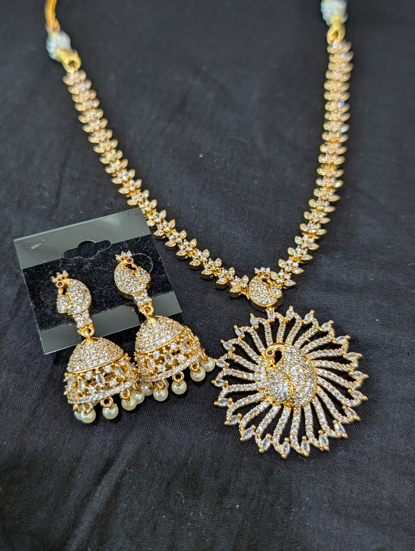One gram gold plated Peacock Choker Set