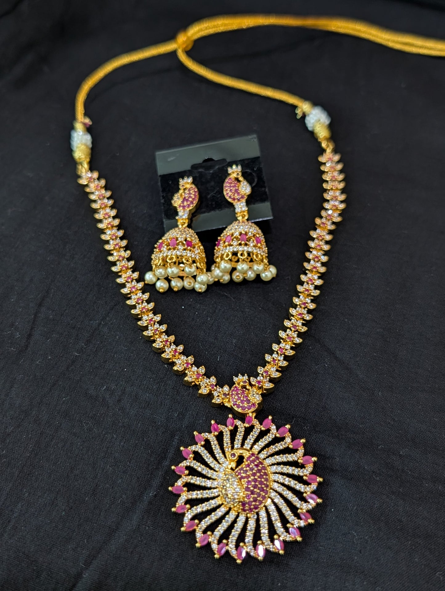 One gram gold plated Peacock Choker Set